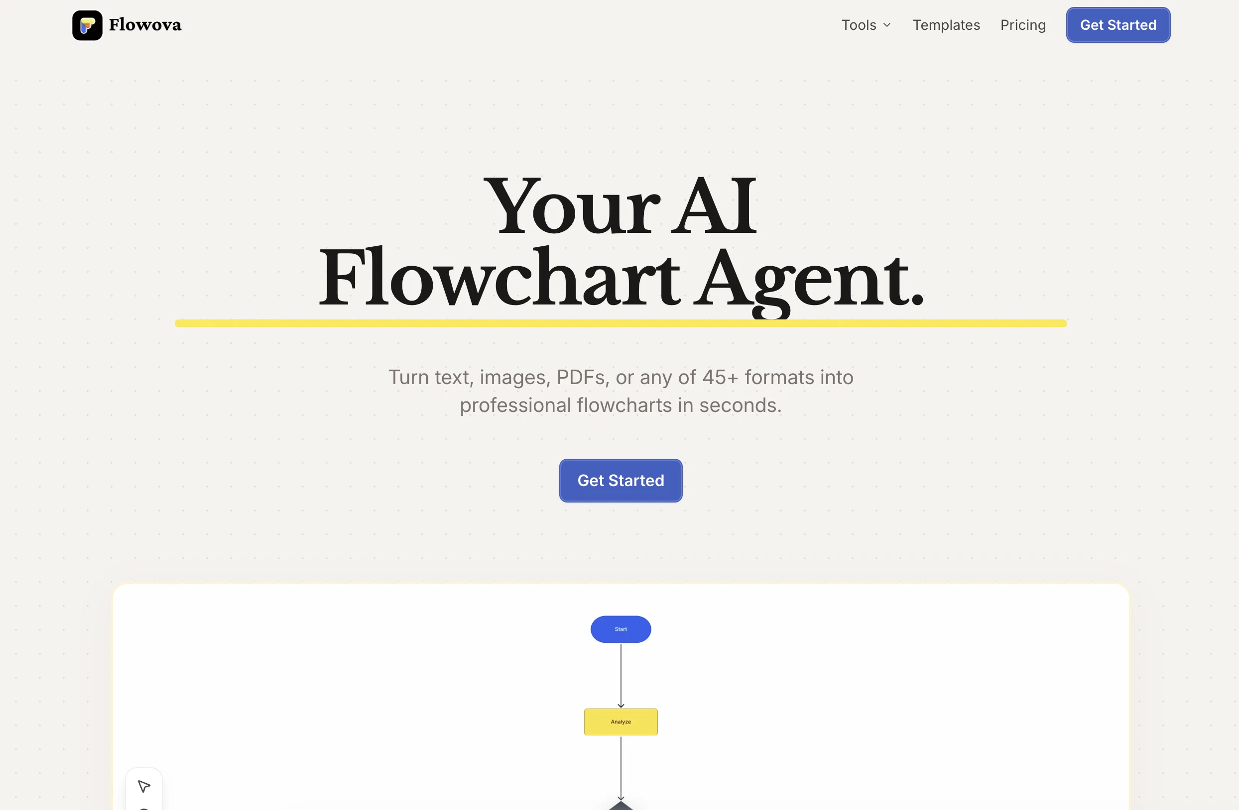 Flowova AI website
