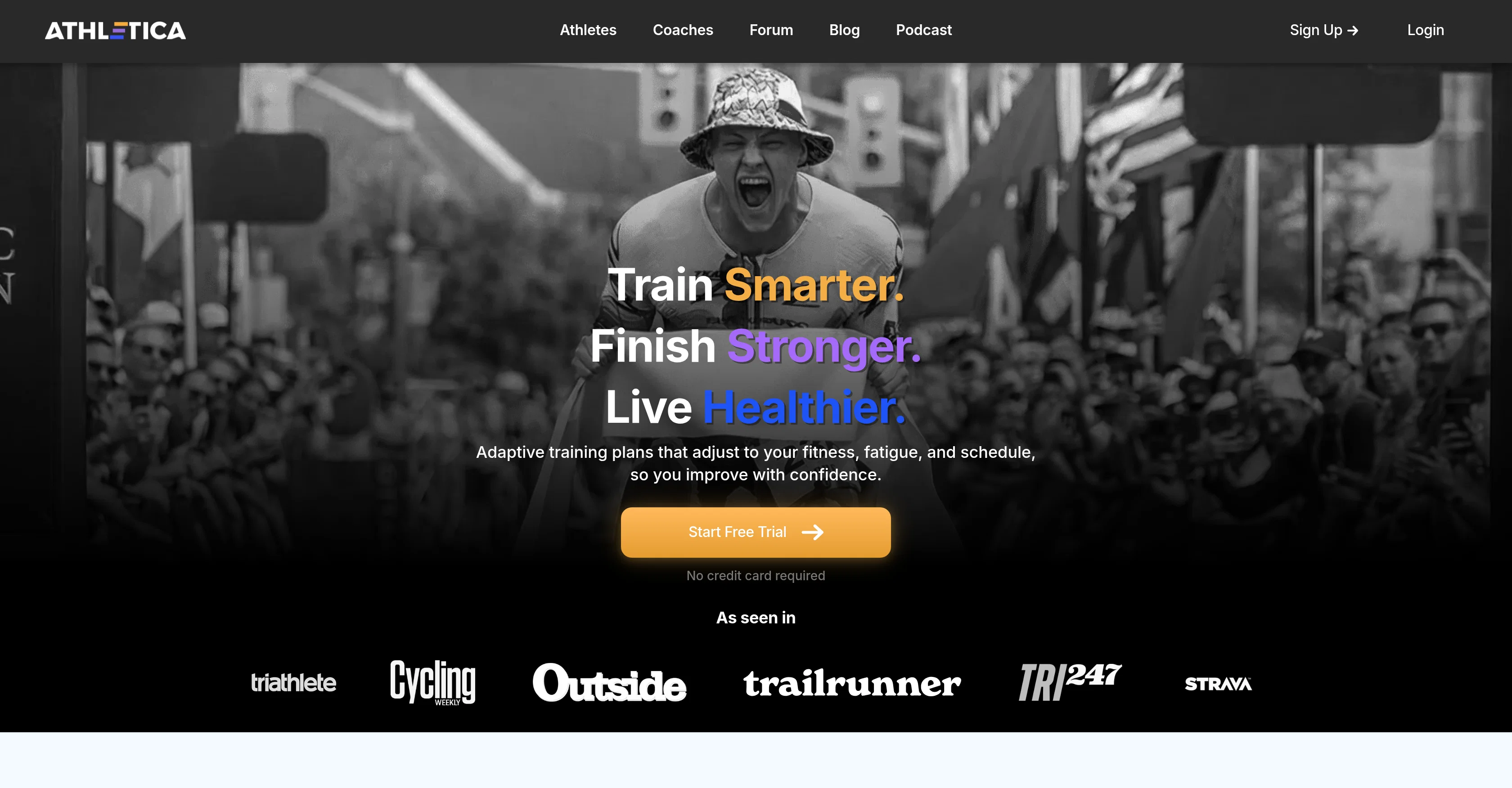 Athletica.ai website