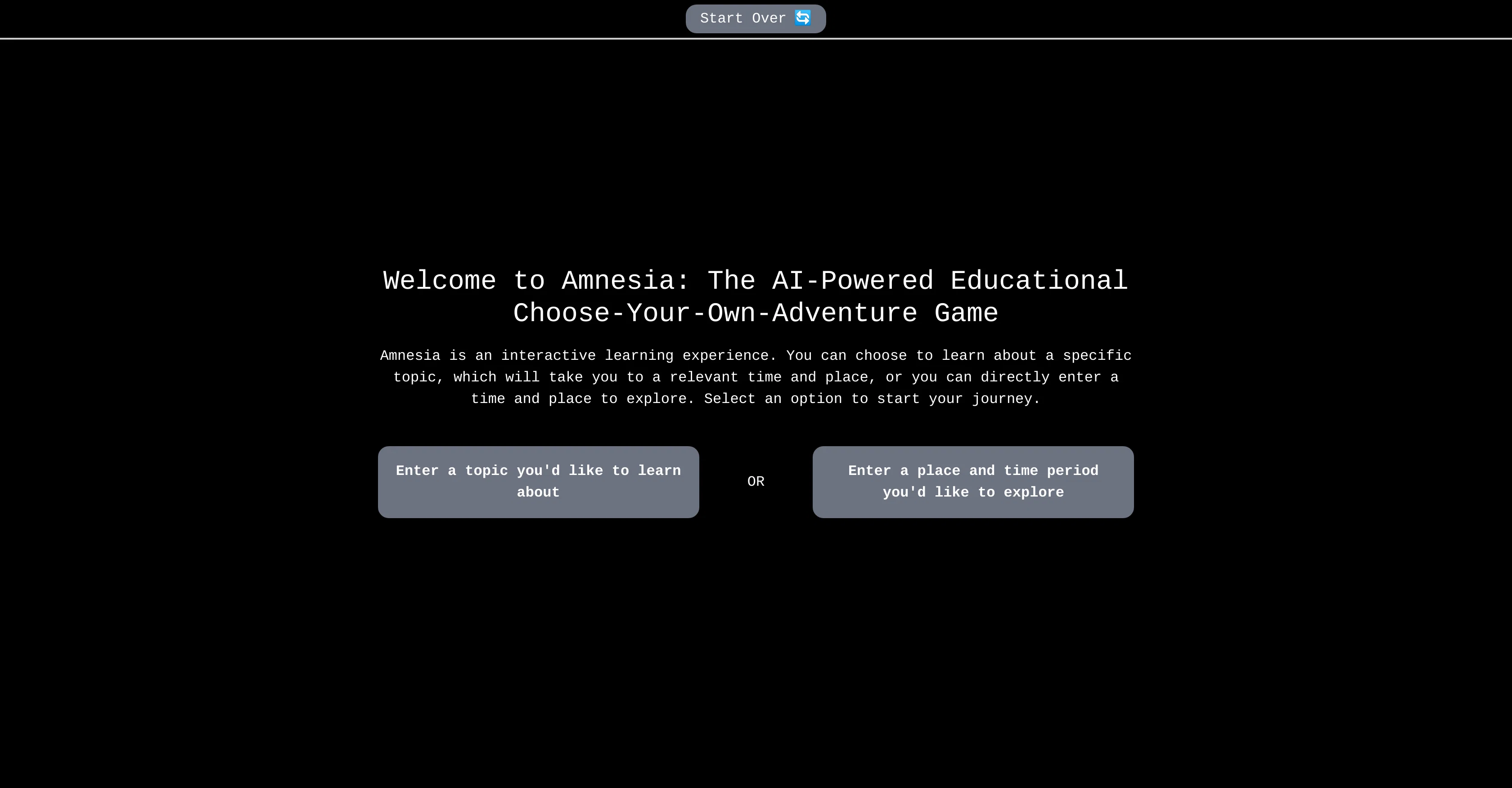 Amnesia website