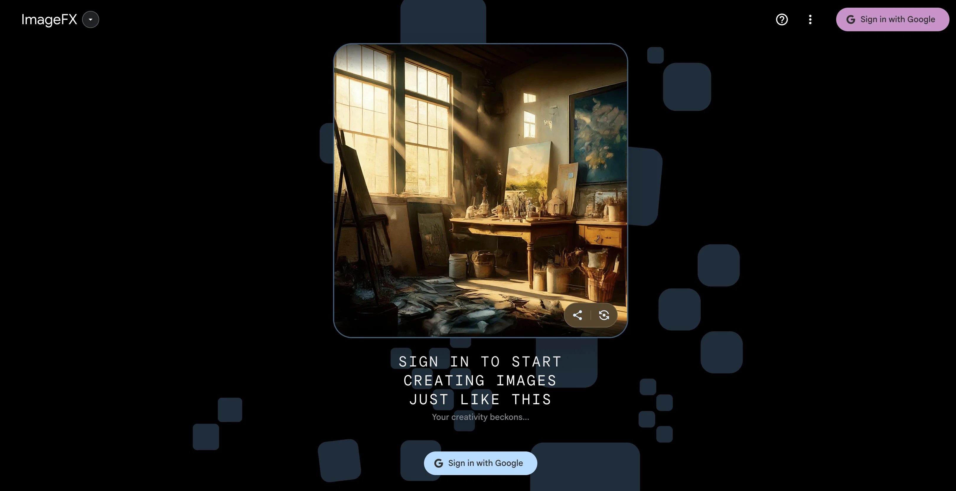 ImageFX website