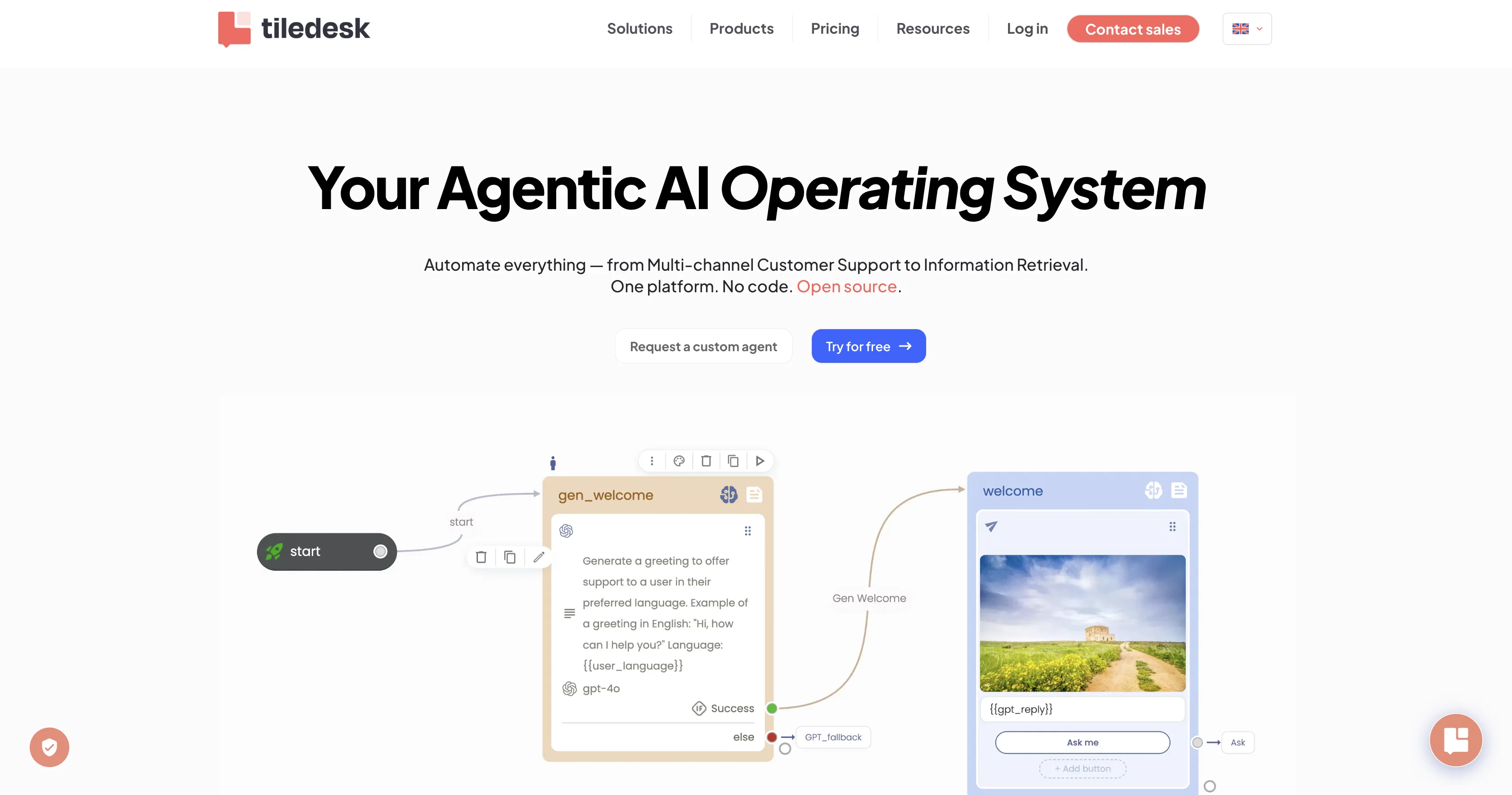 Tiledesk website