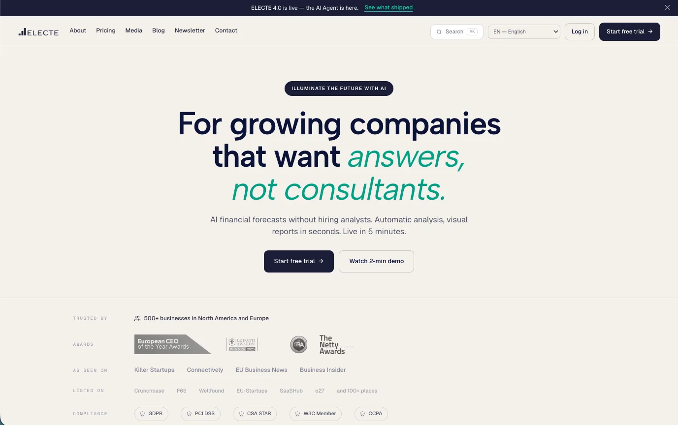 Electe website