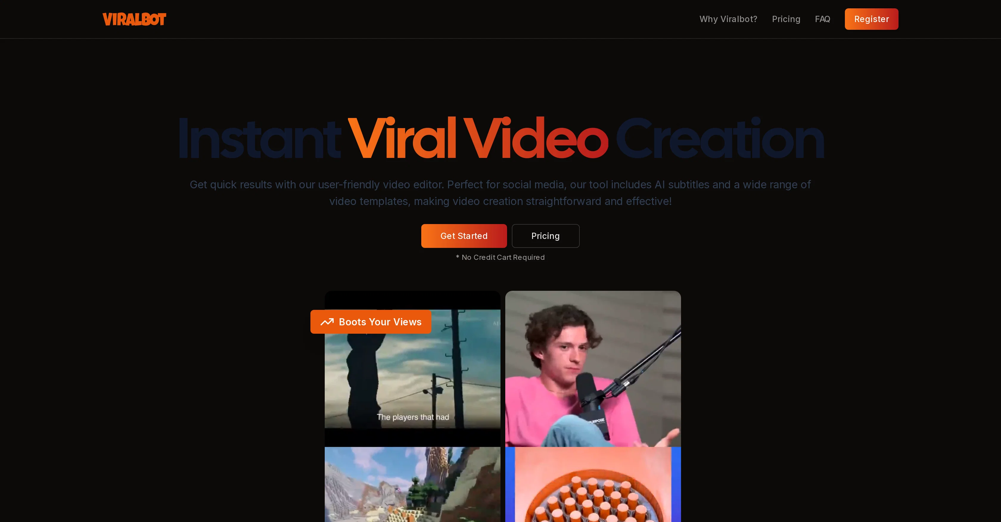 ViralBot website
