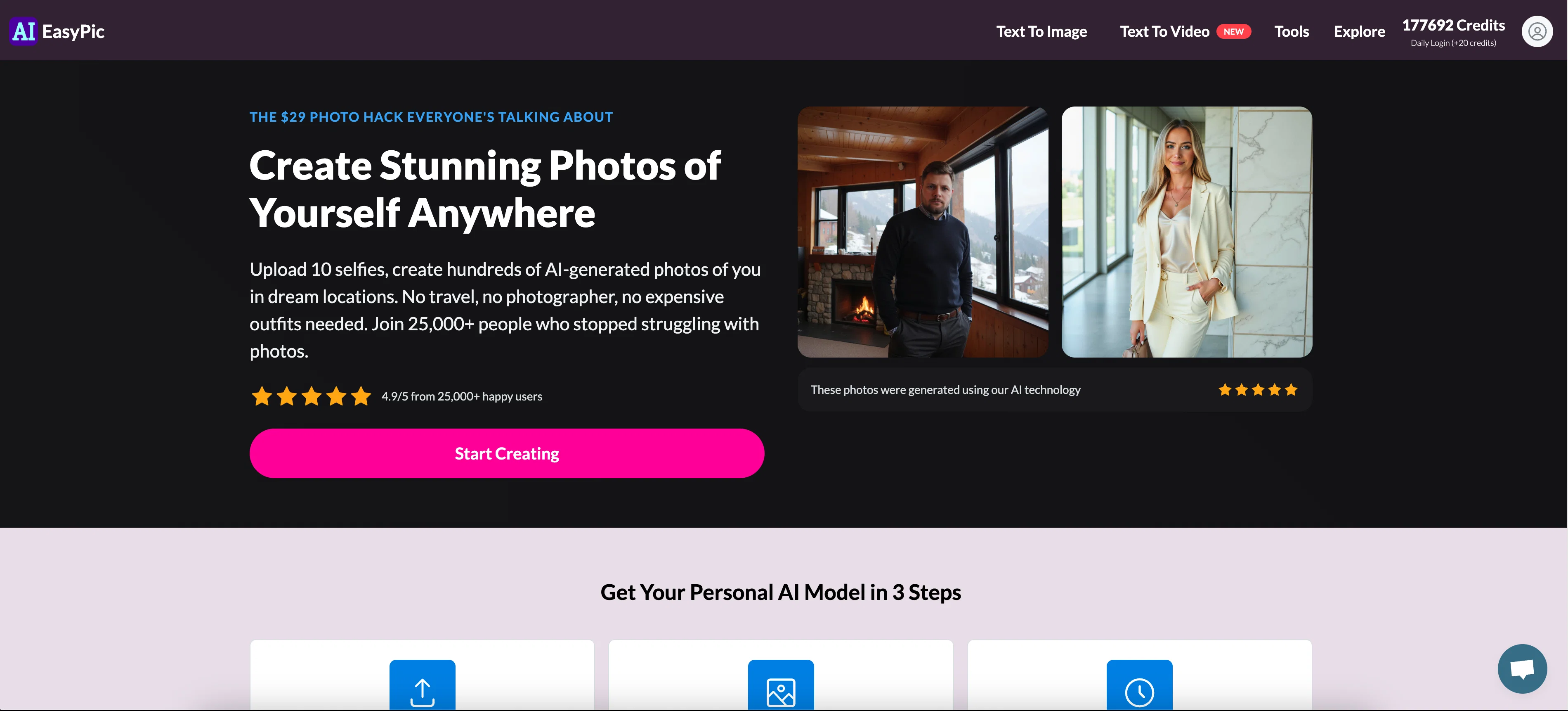 AIEasyPic website