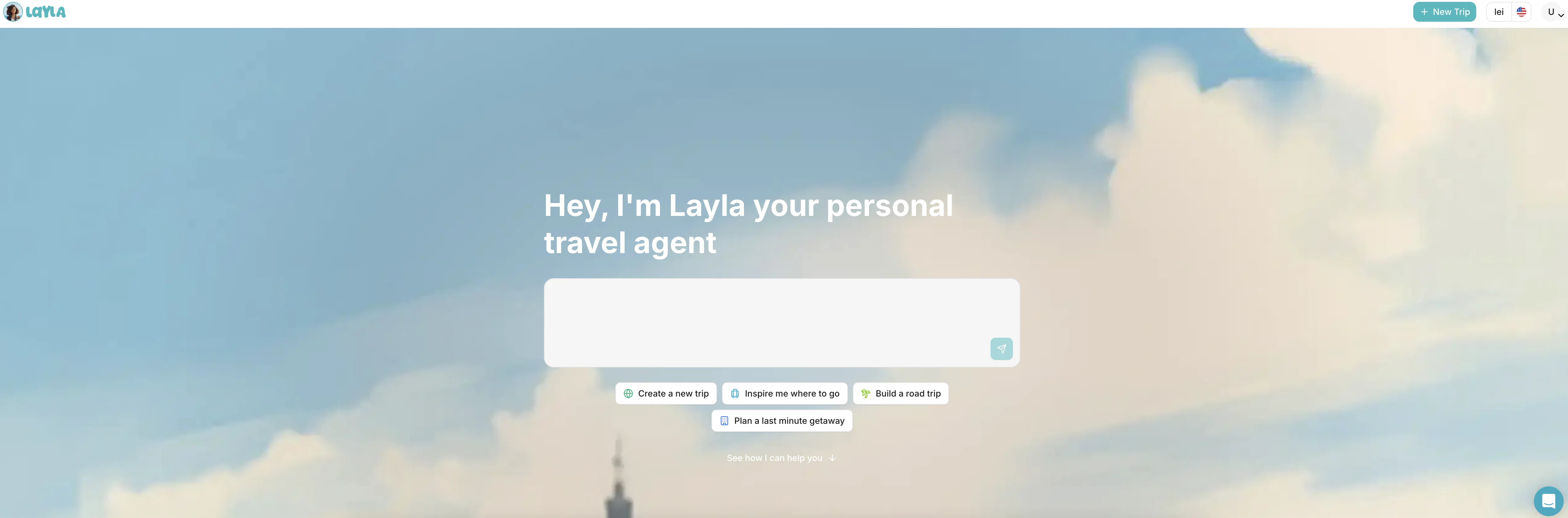 Ask Layla website