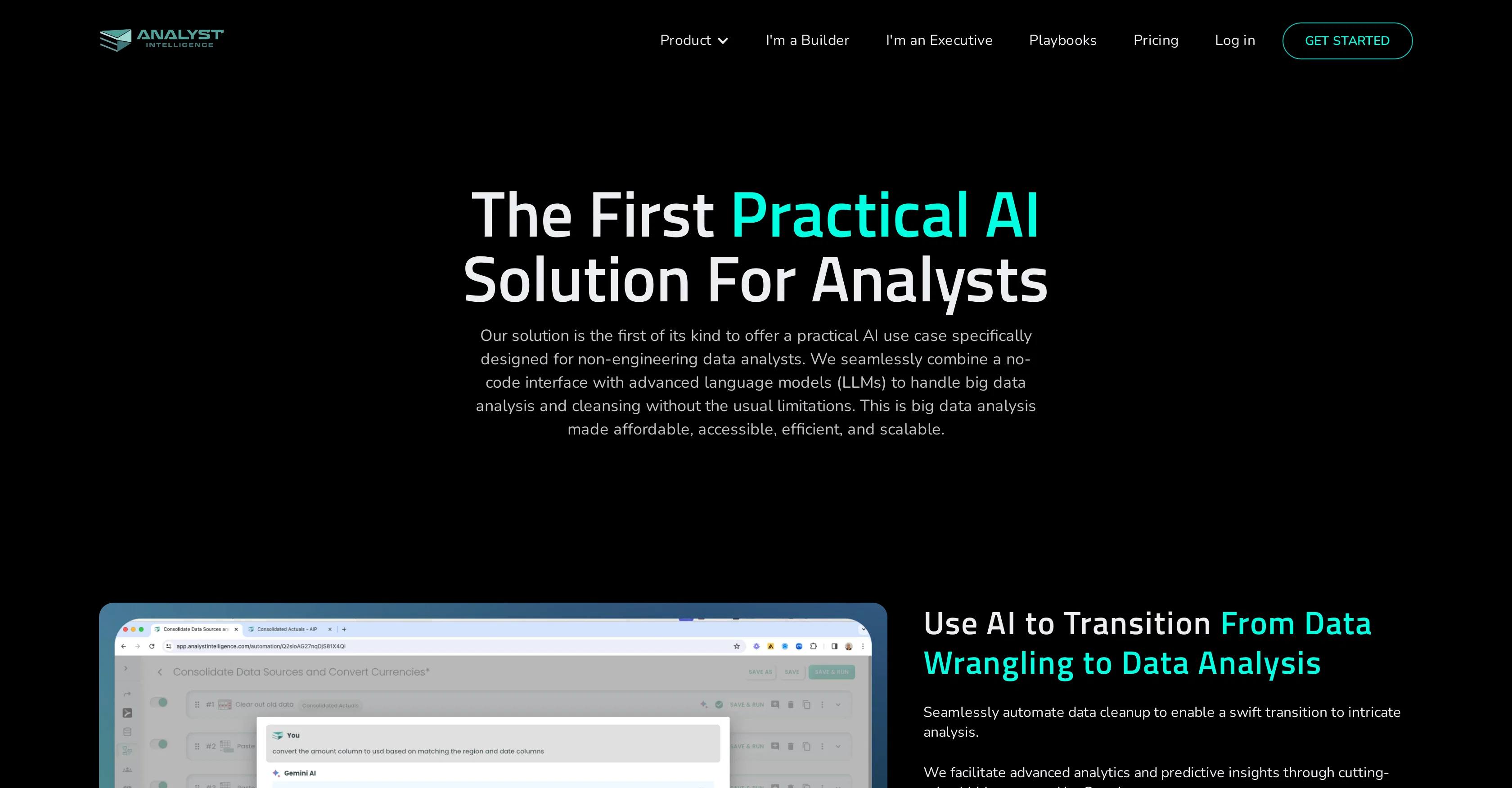 Analyst Intelligence website