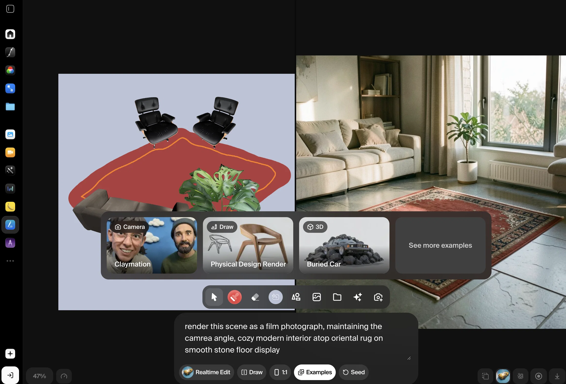 Krea AI Realtime website