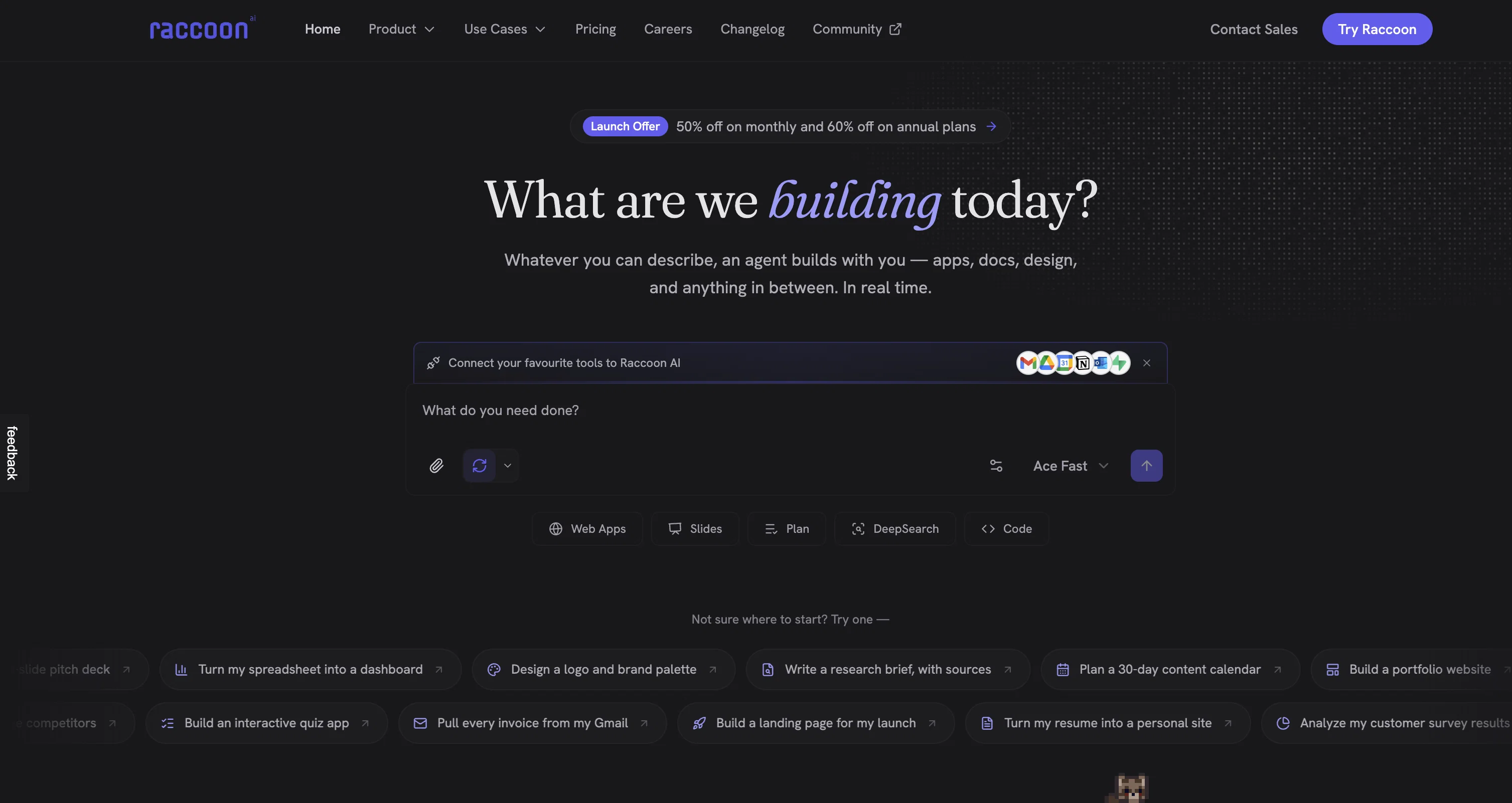 Raccoon AI website