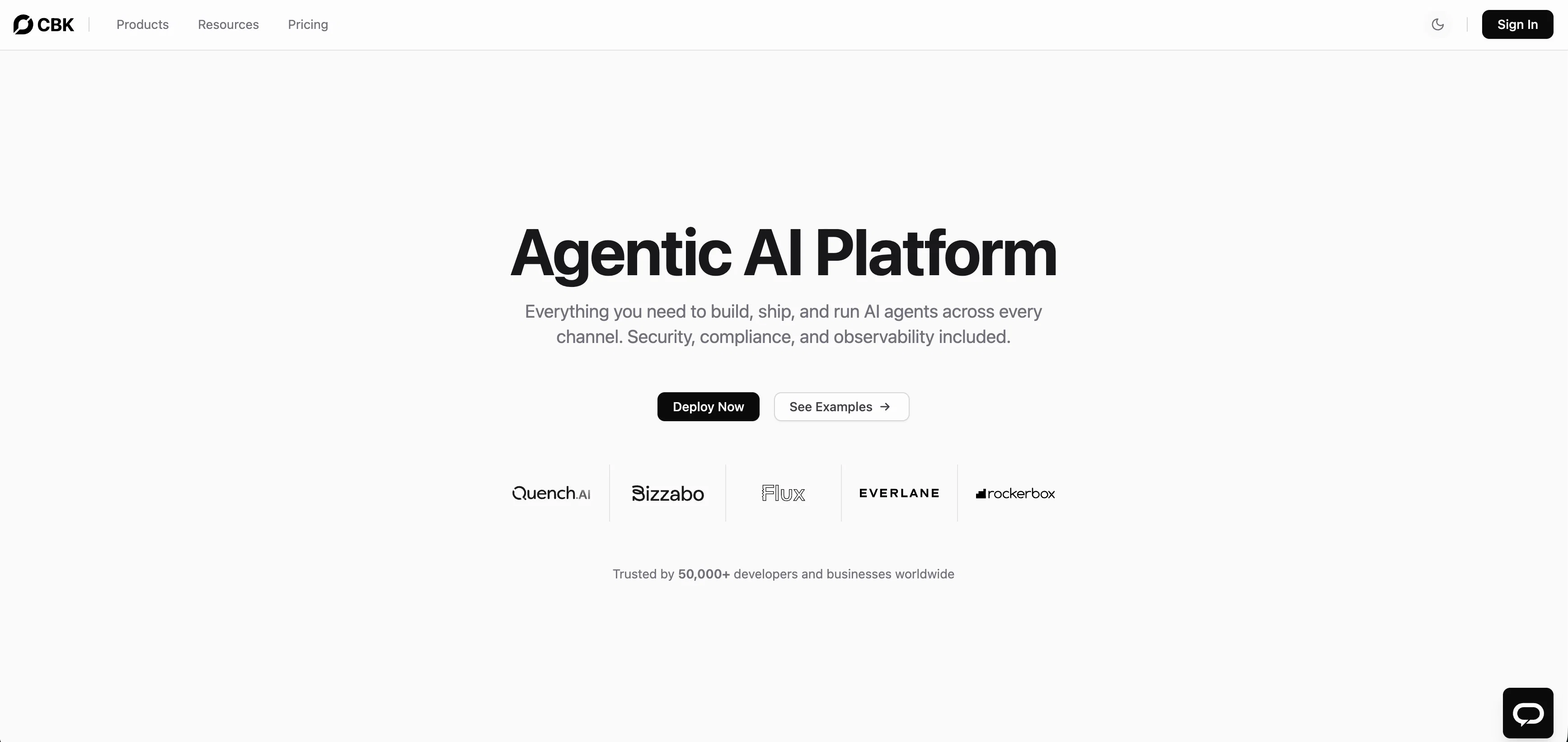 ChatBotKit website