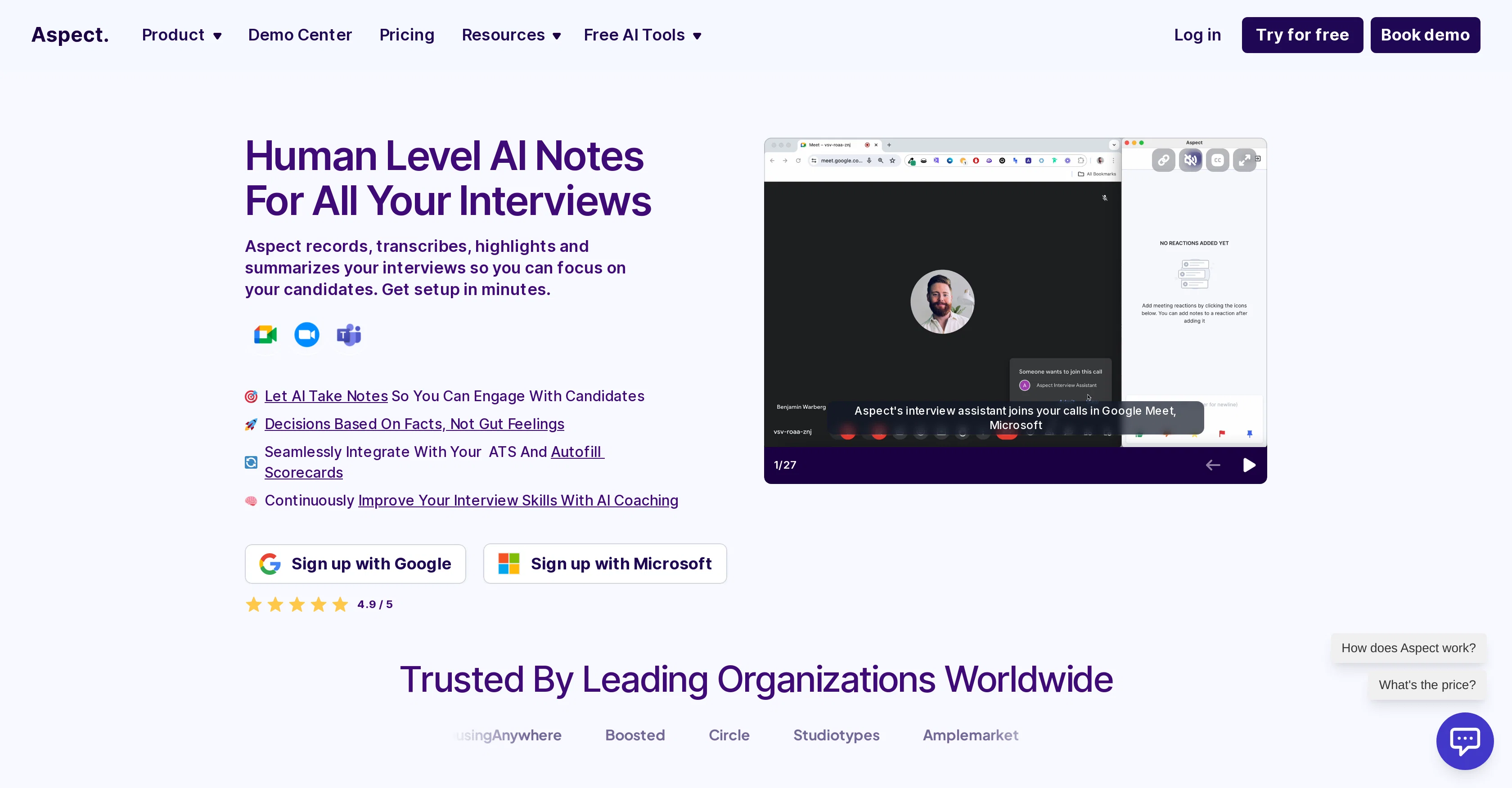 Aspect website