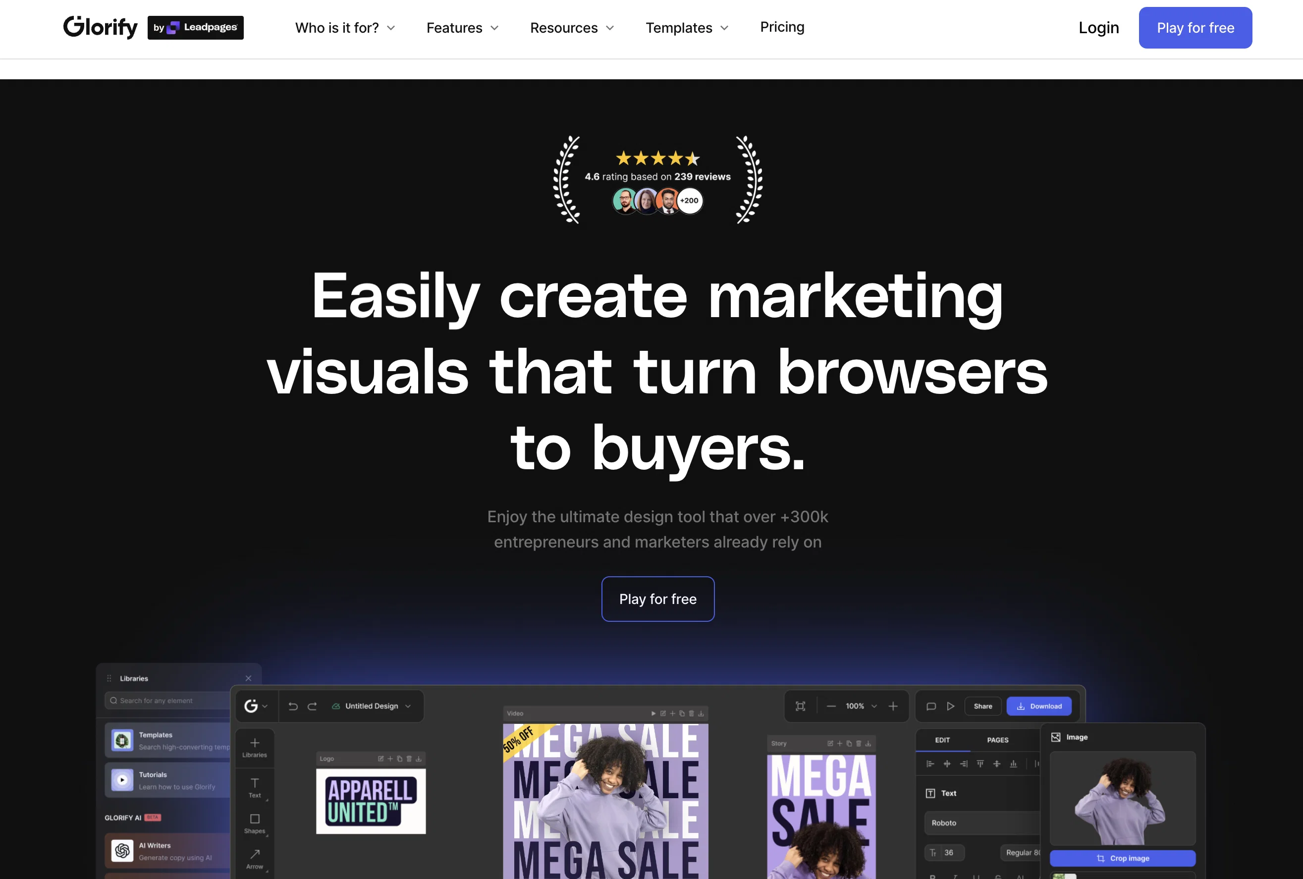 Glorify website