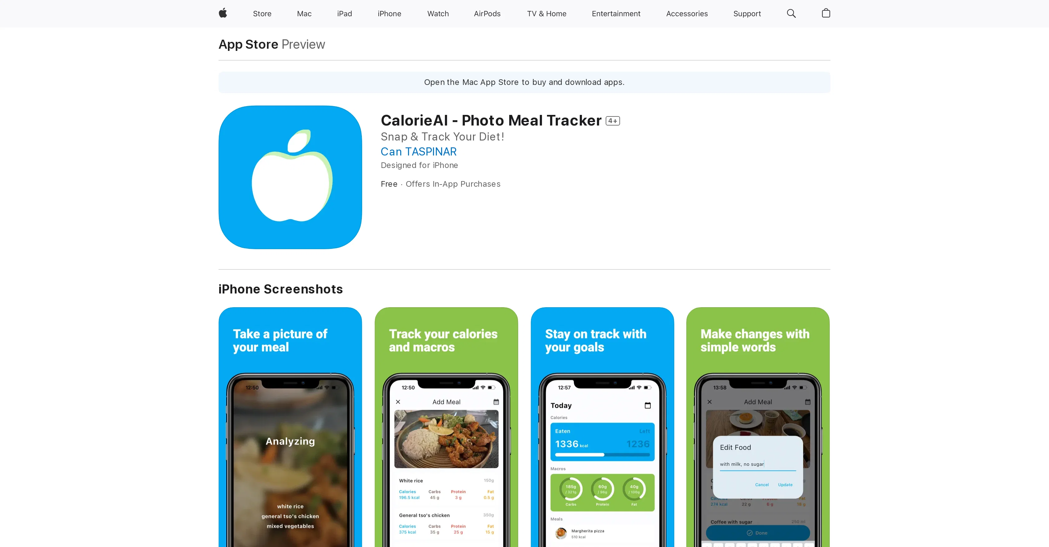 CalorieAI - Photo Meal Tracker website