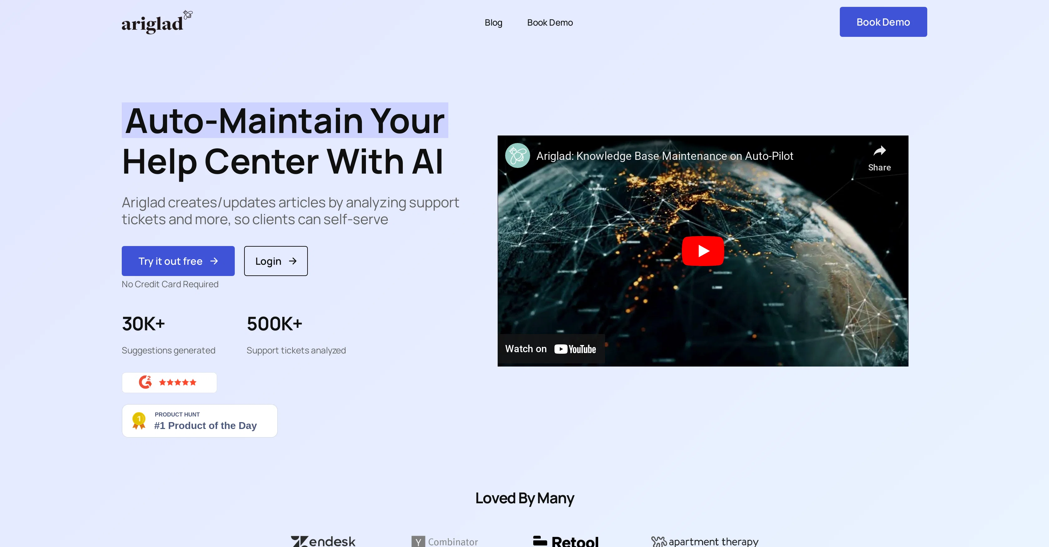 Ariglad website
