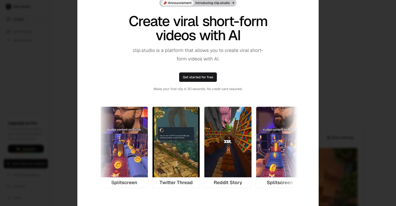 Clip Studio website