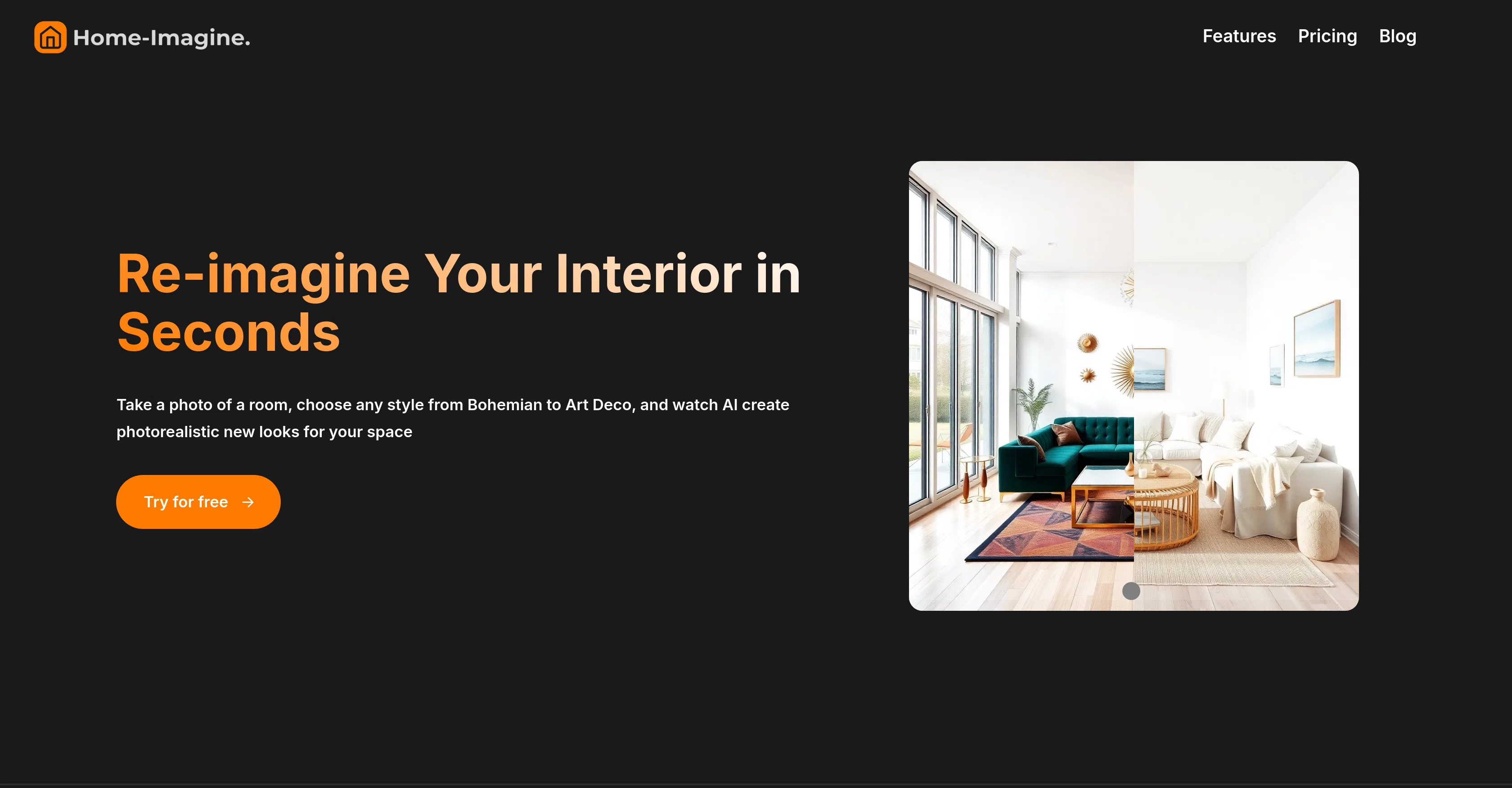 Home-Imagine website