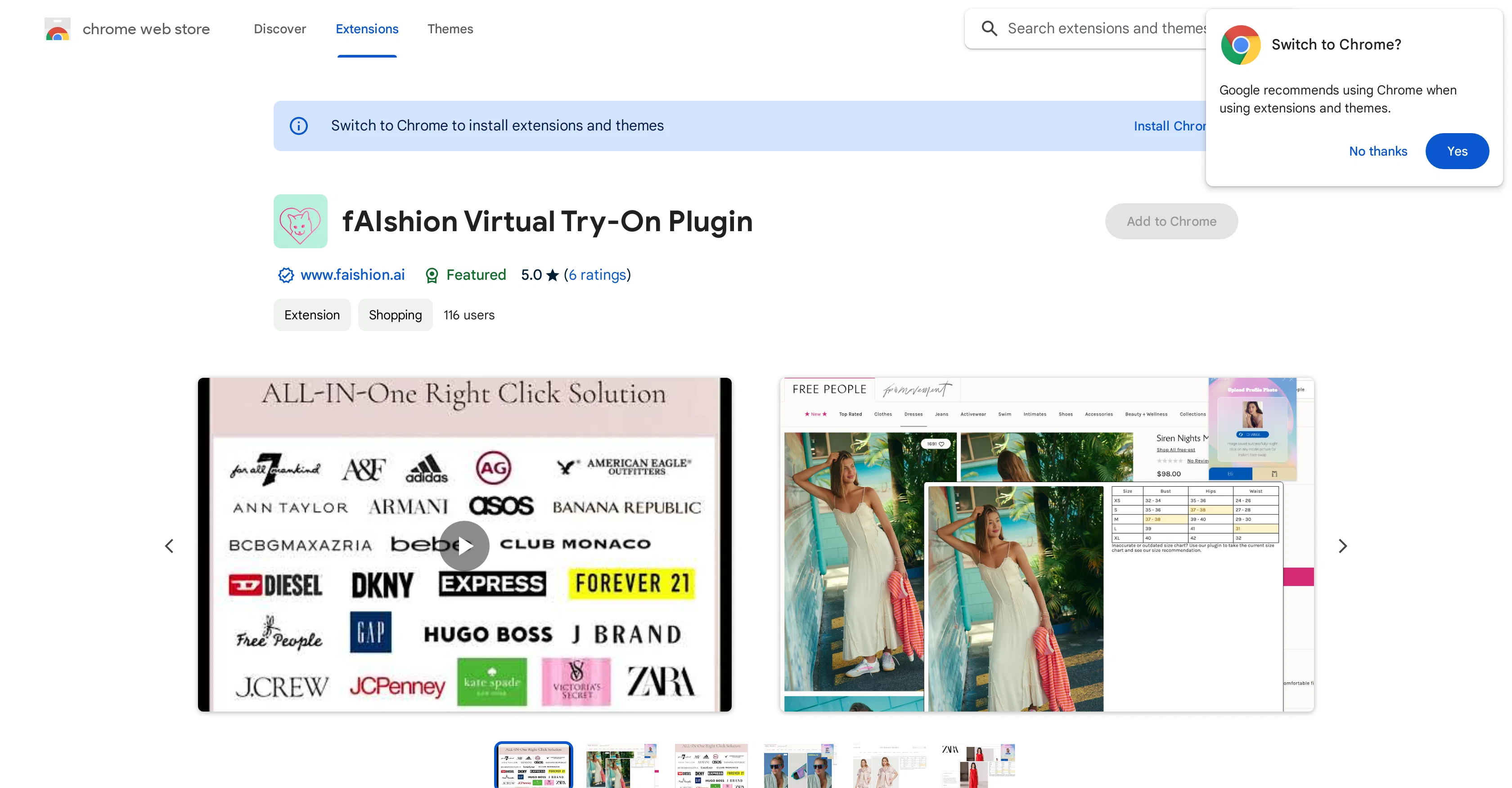 fAIshion website