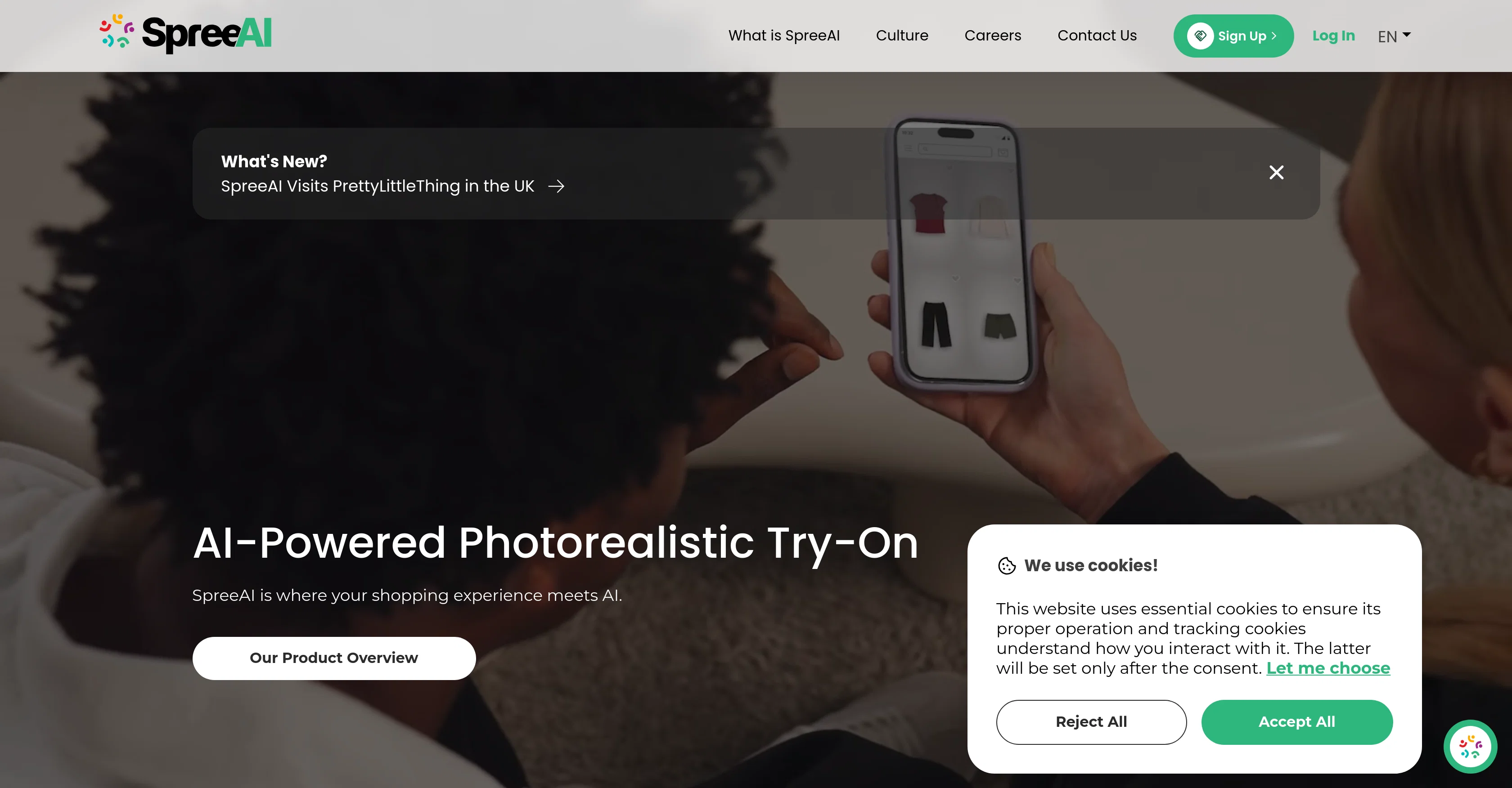 SpreeAI website