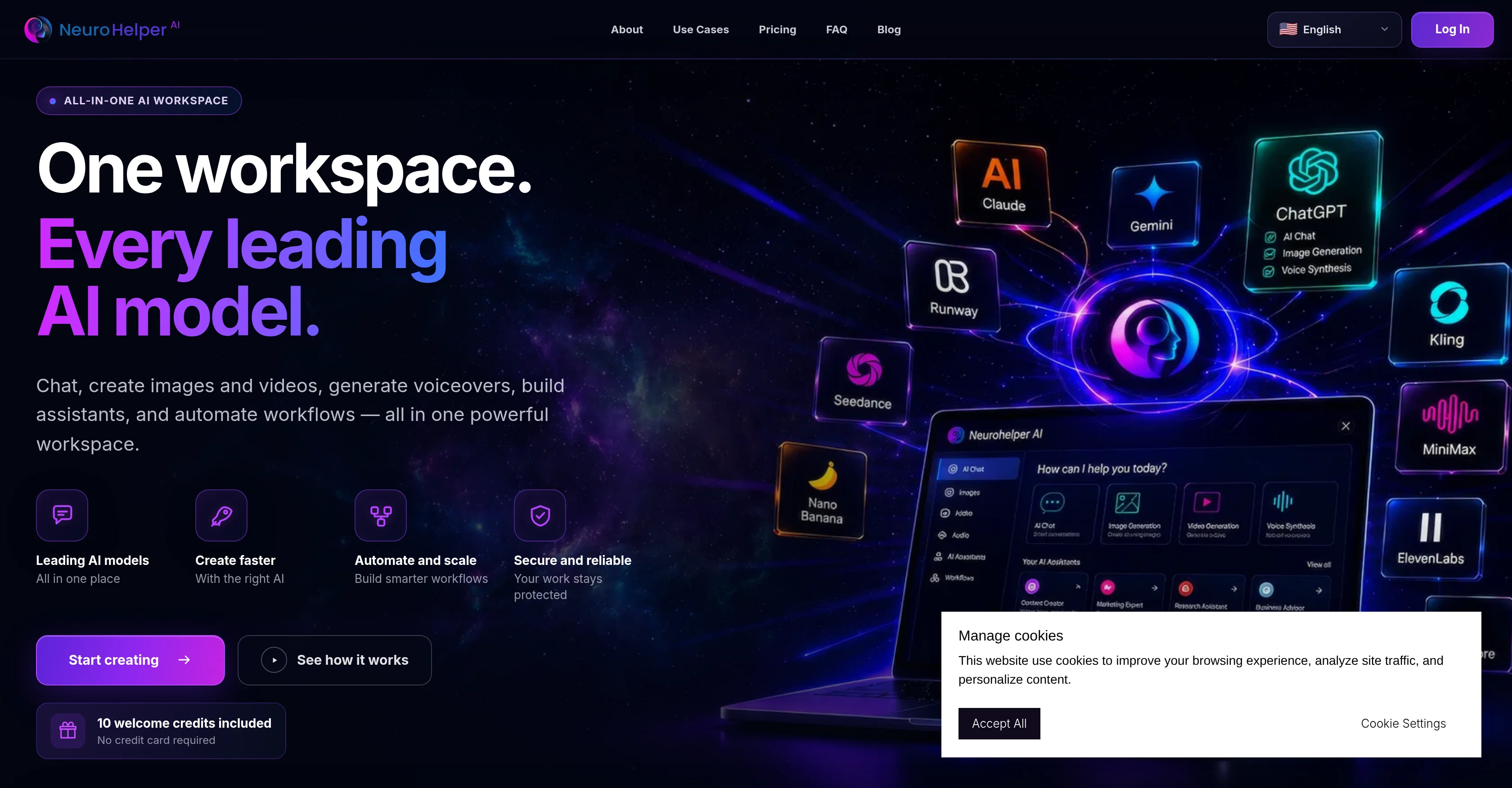 Neurohelper AI website