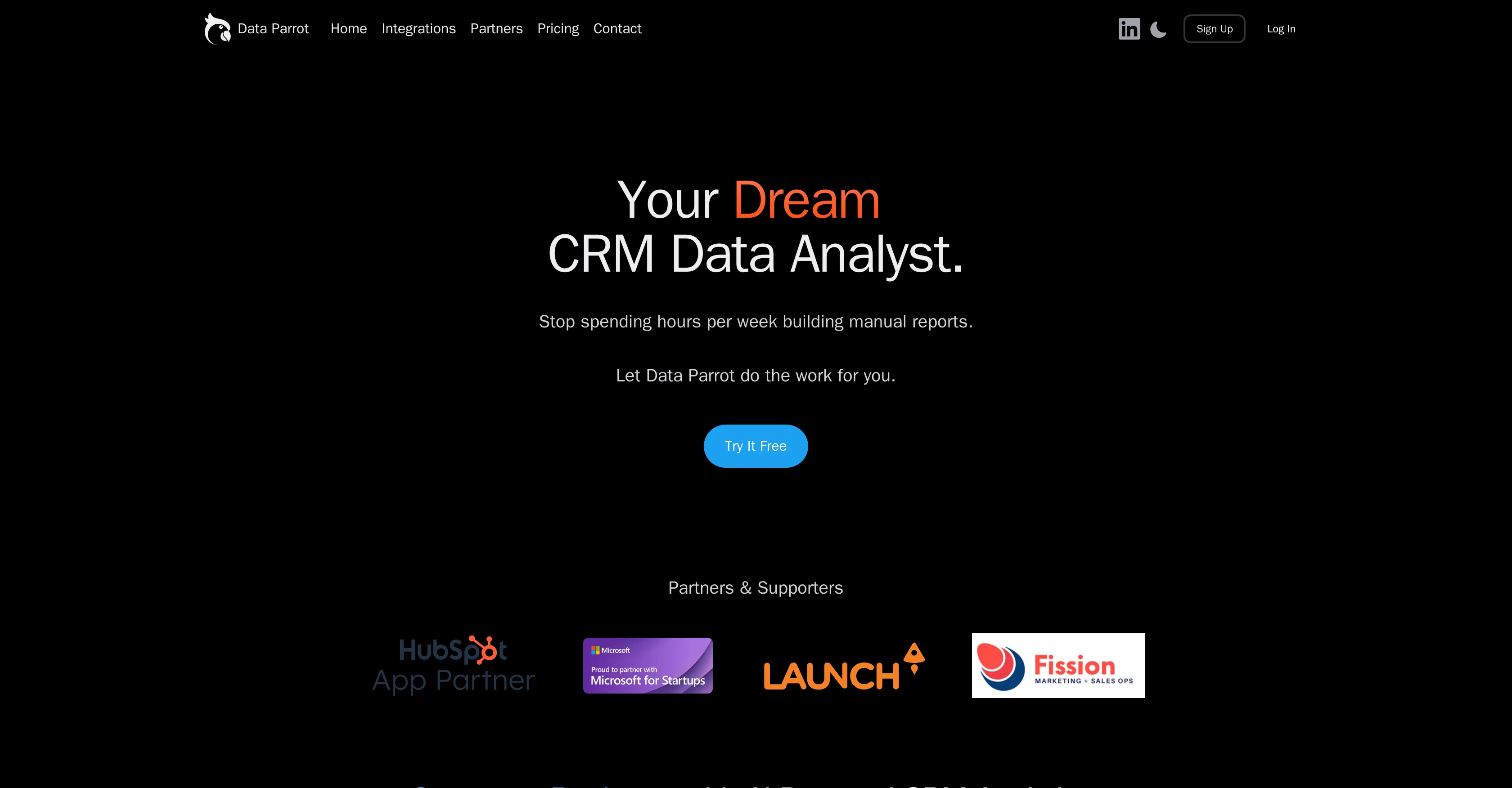 Data Parrot website