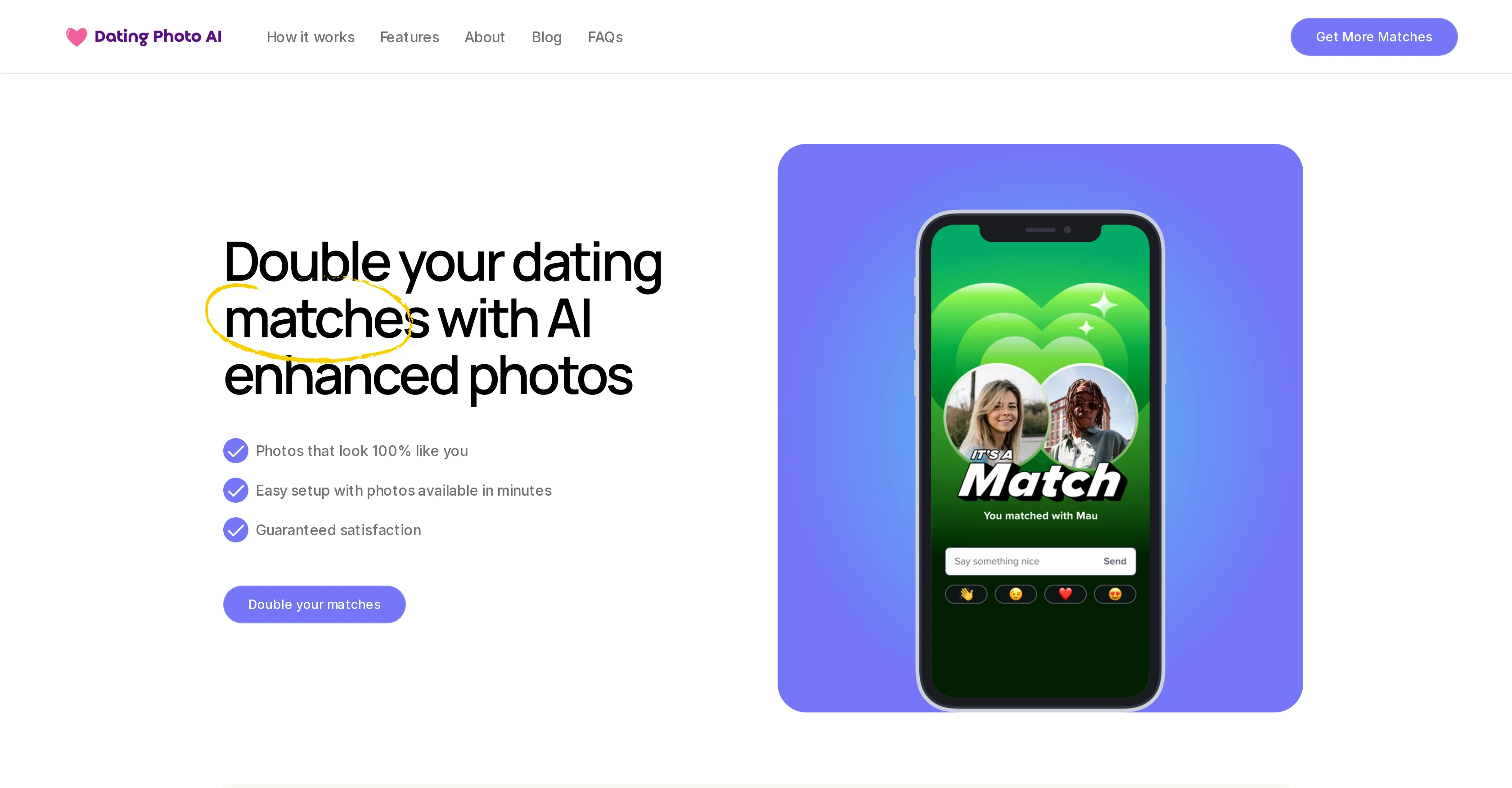 Dating Photo AI website