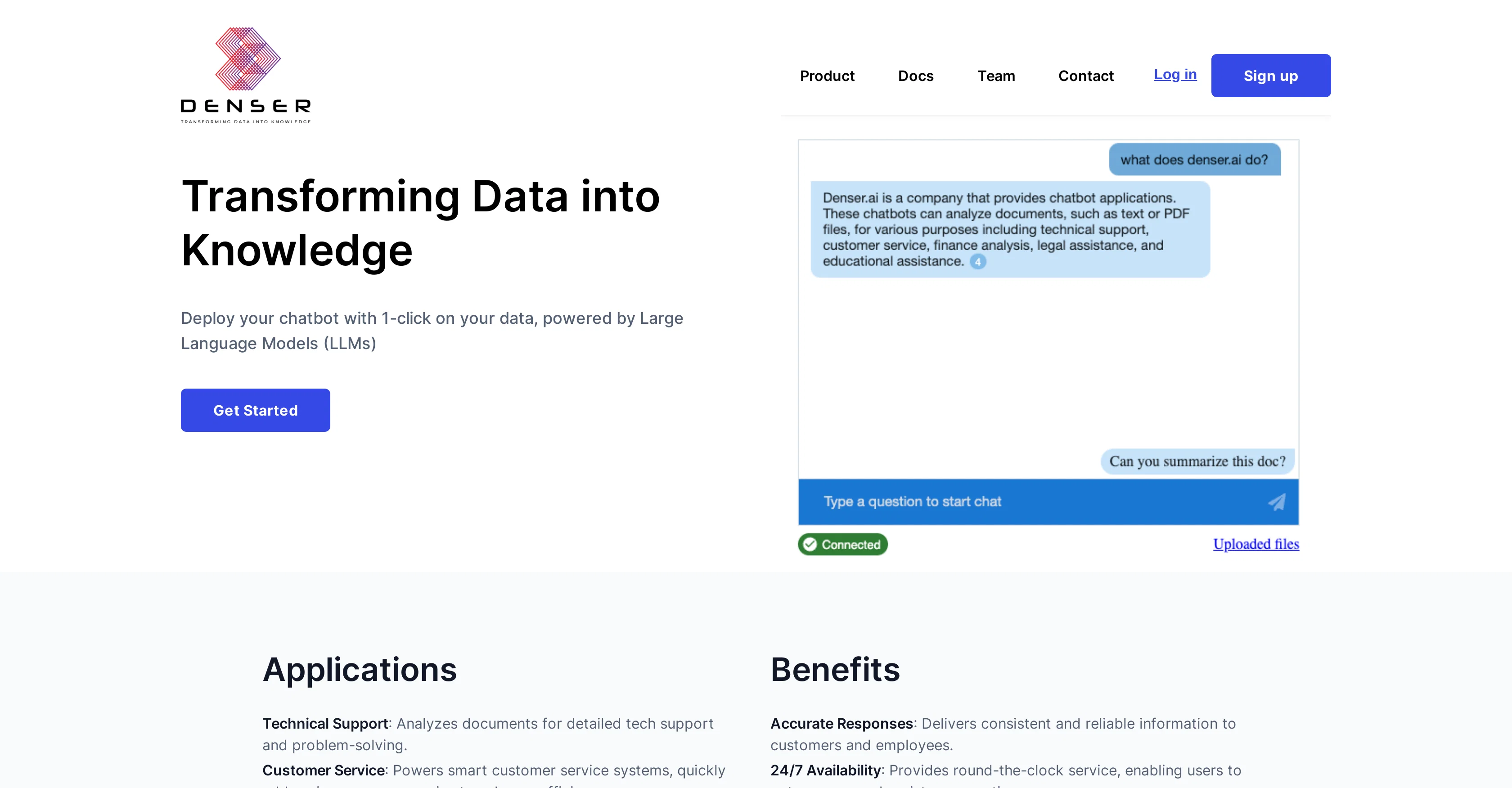 DenserBot website