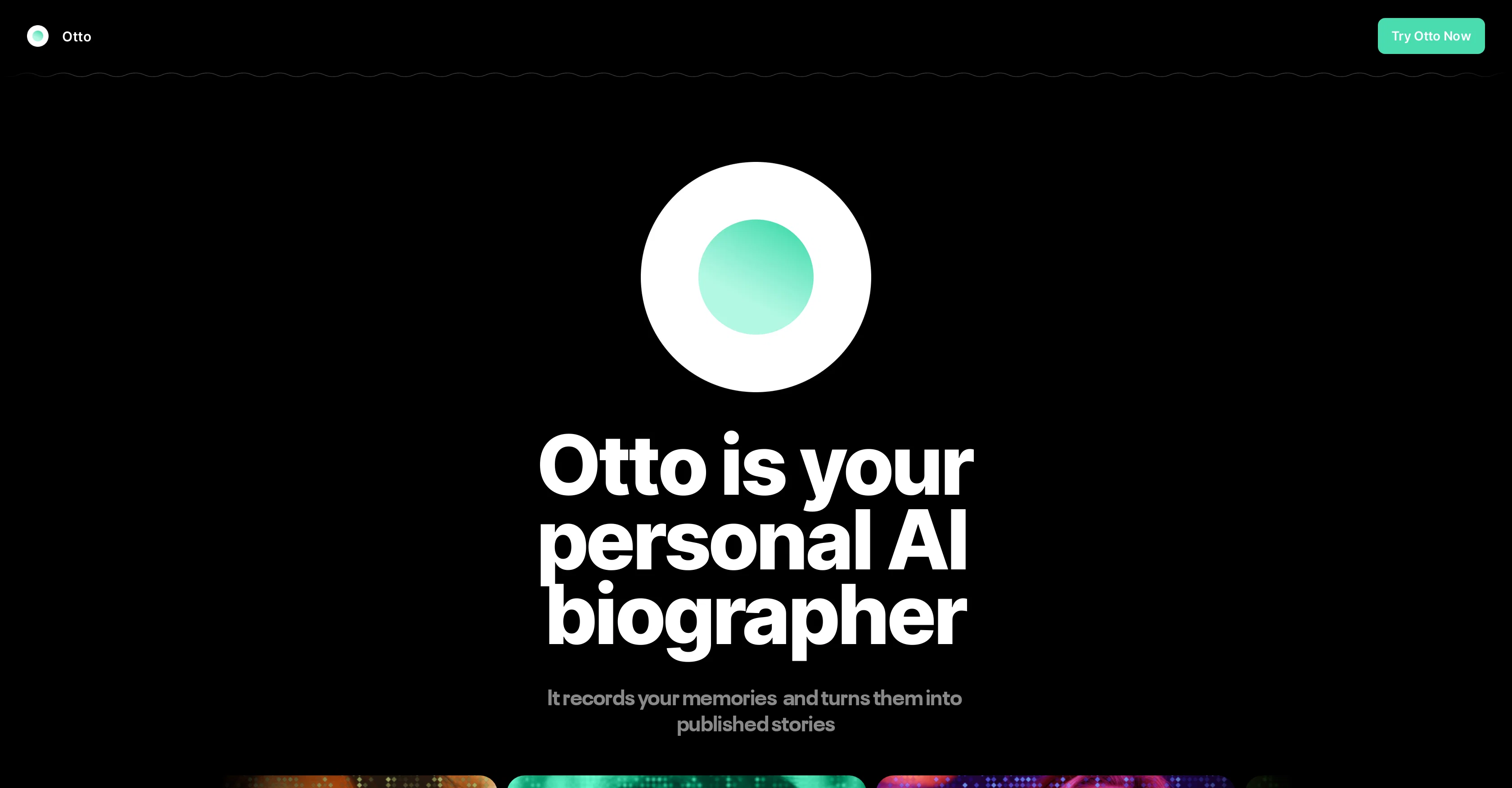 Otto - AI biographer website