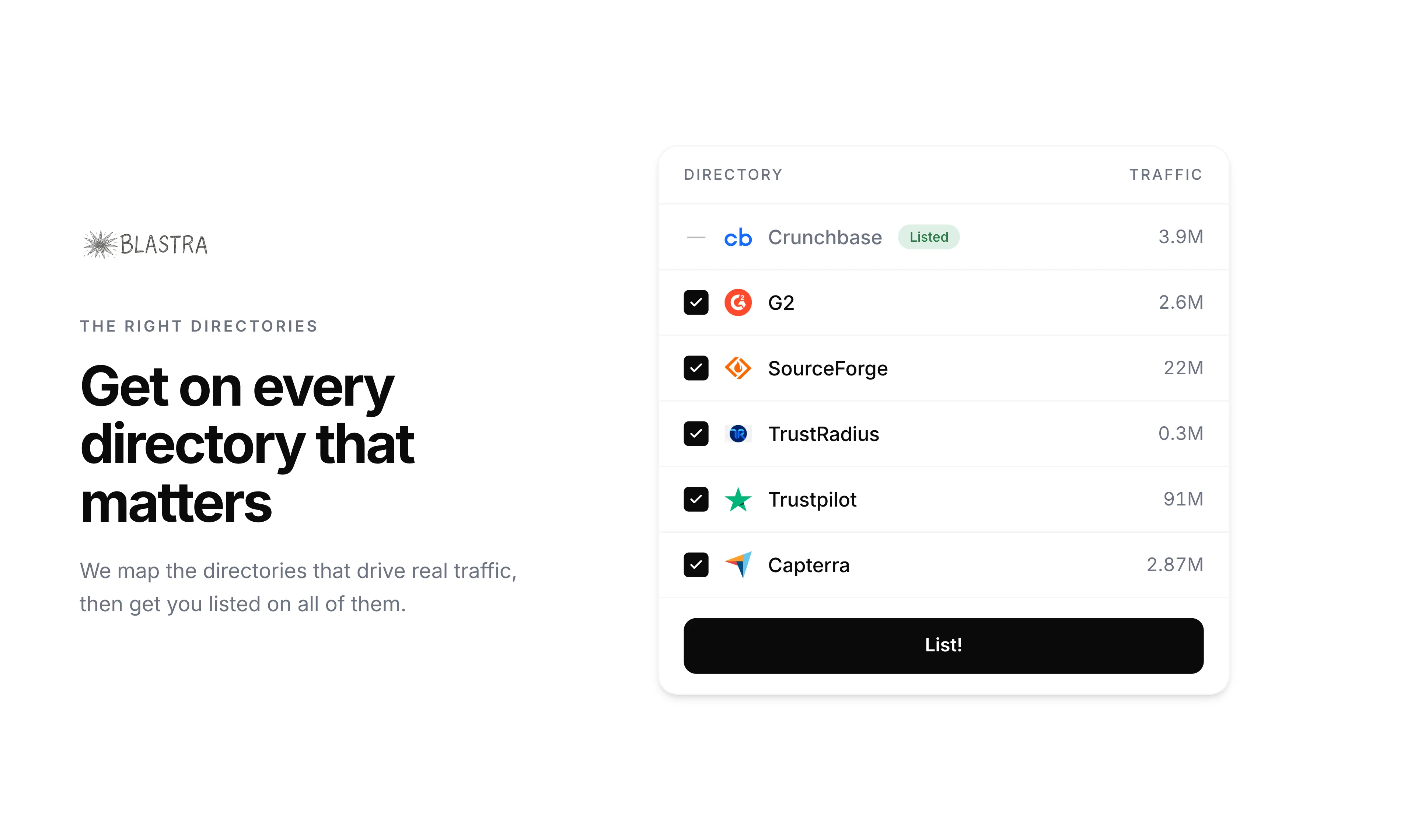 Blastra website