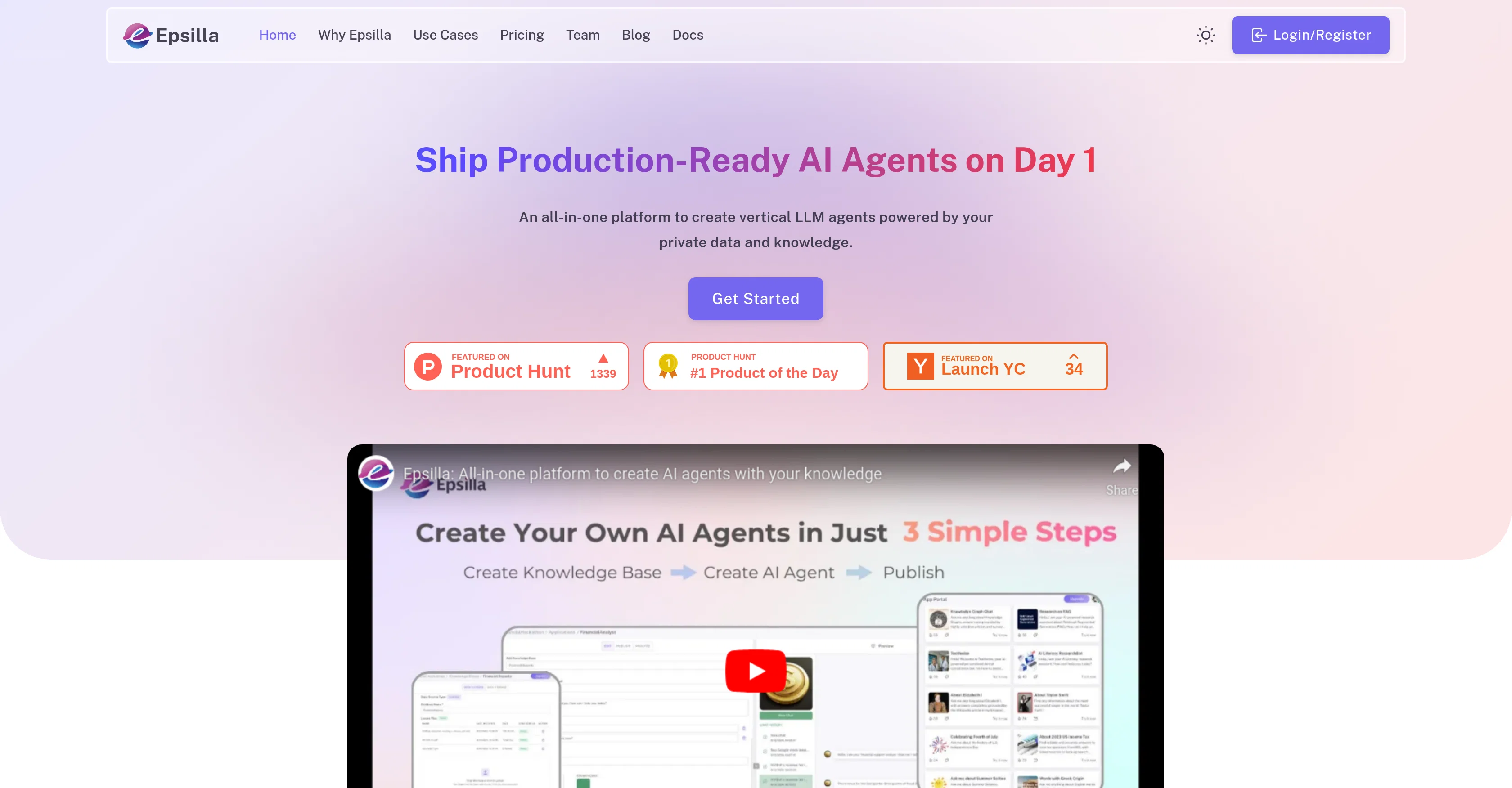 Epsilla website