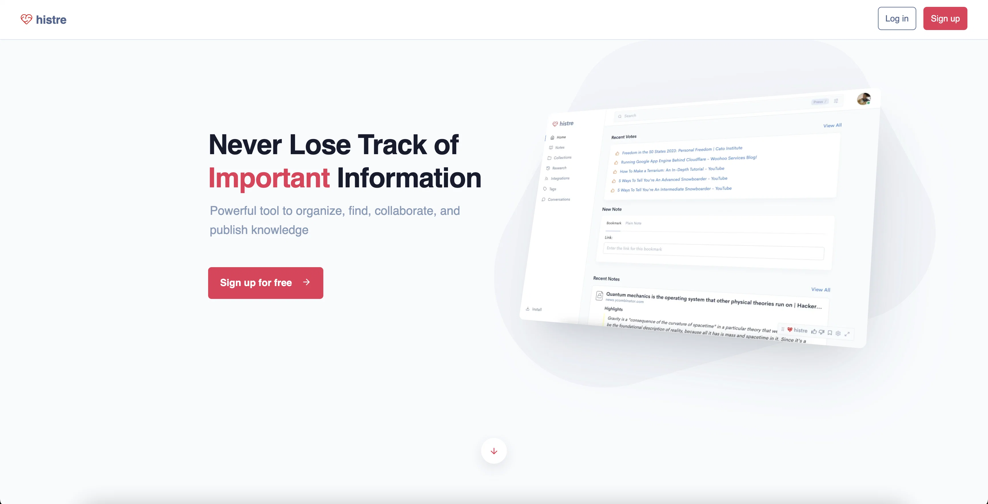 Histre website
