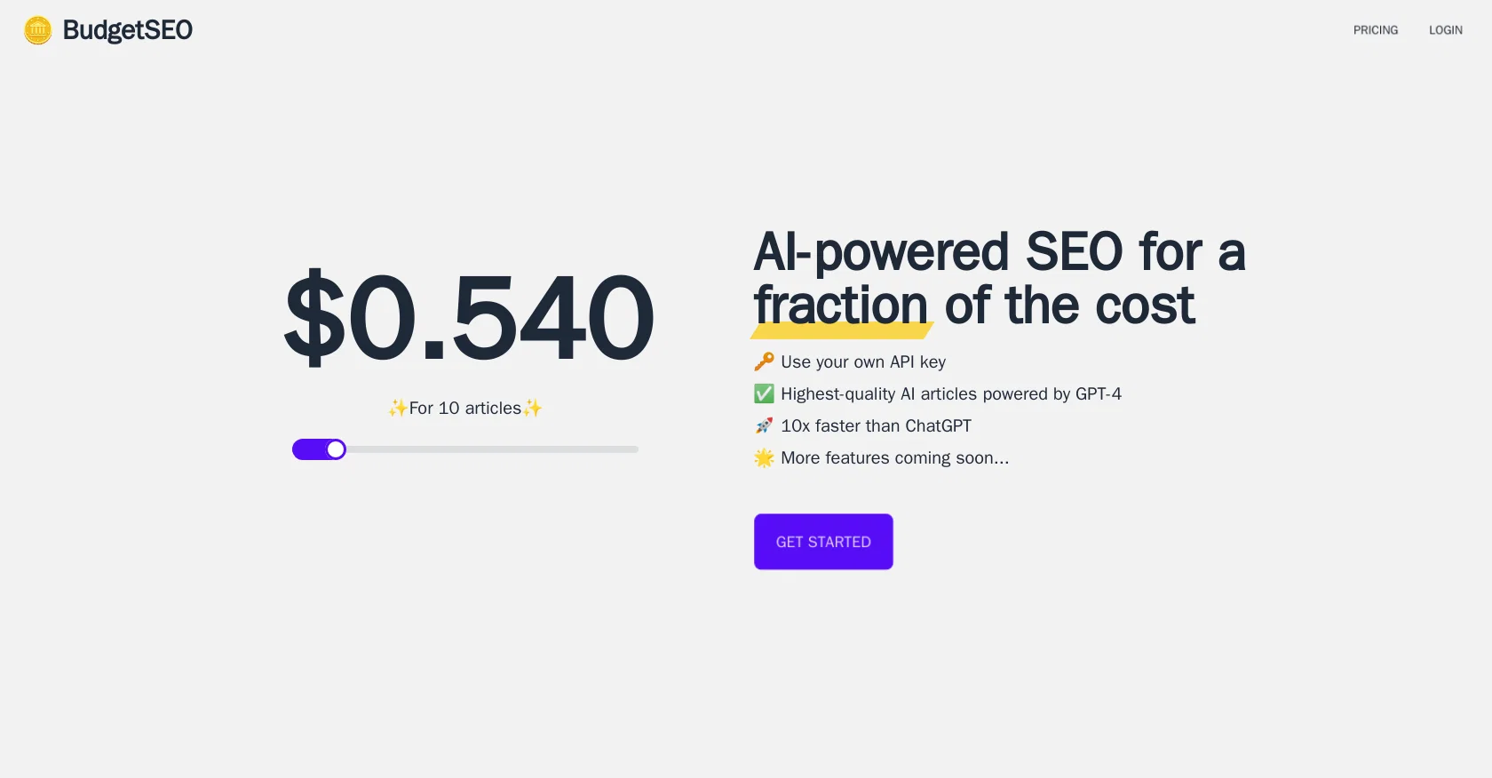 BudgetSEO website