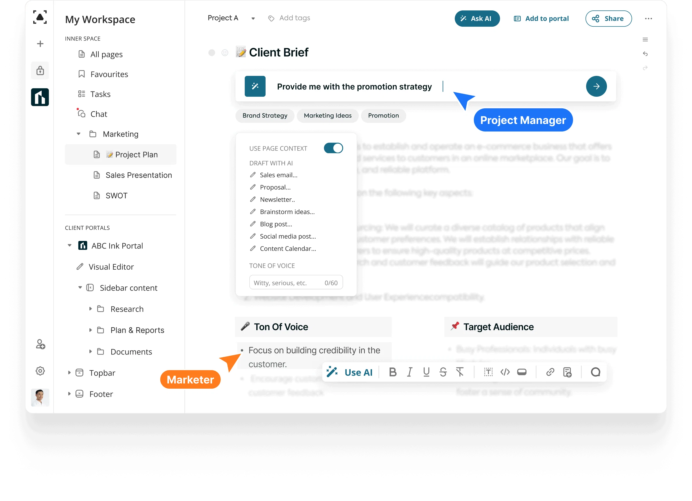FuseBase AI website