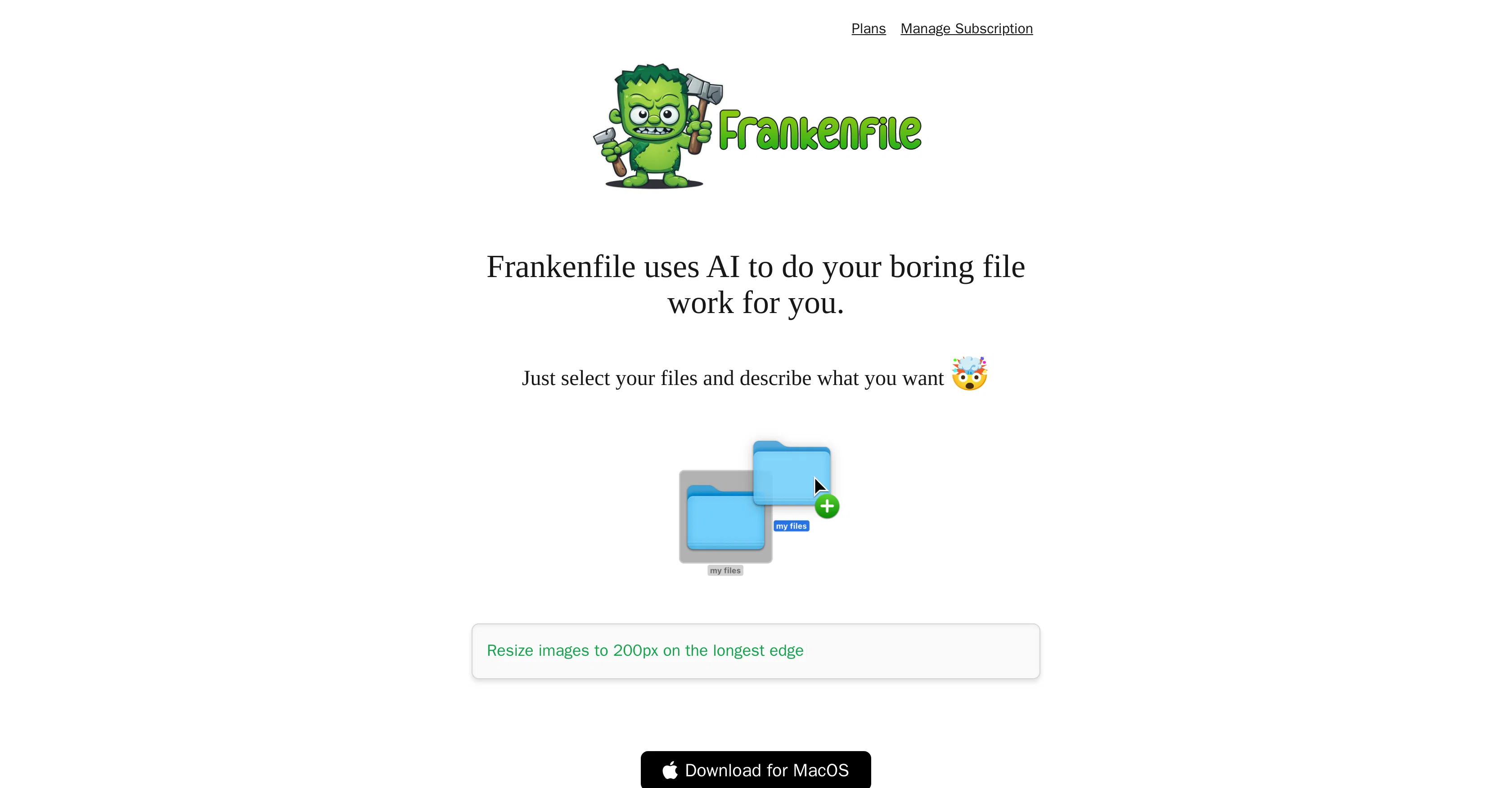 Frankenfile website