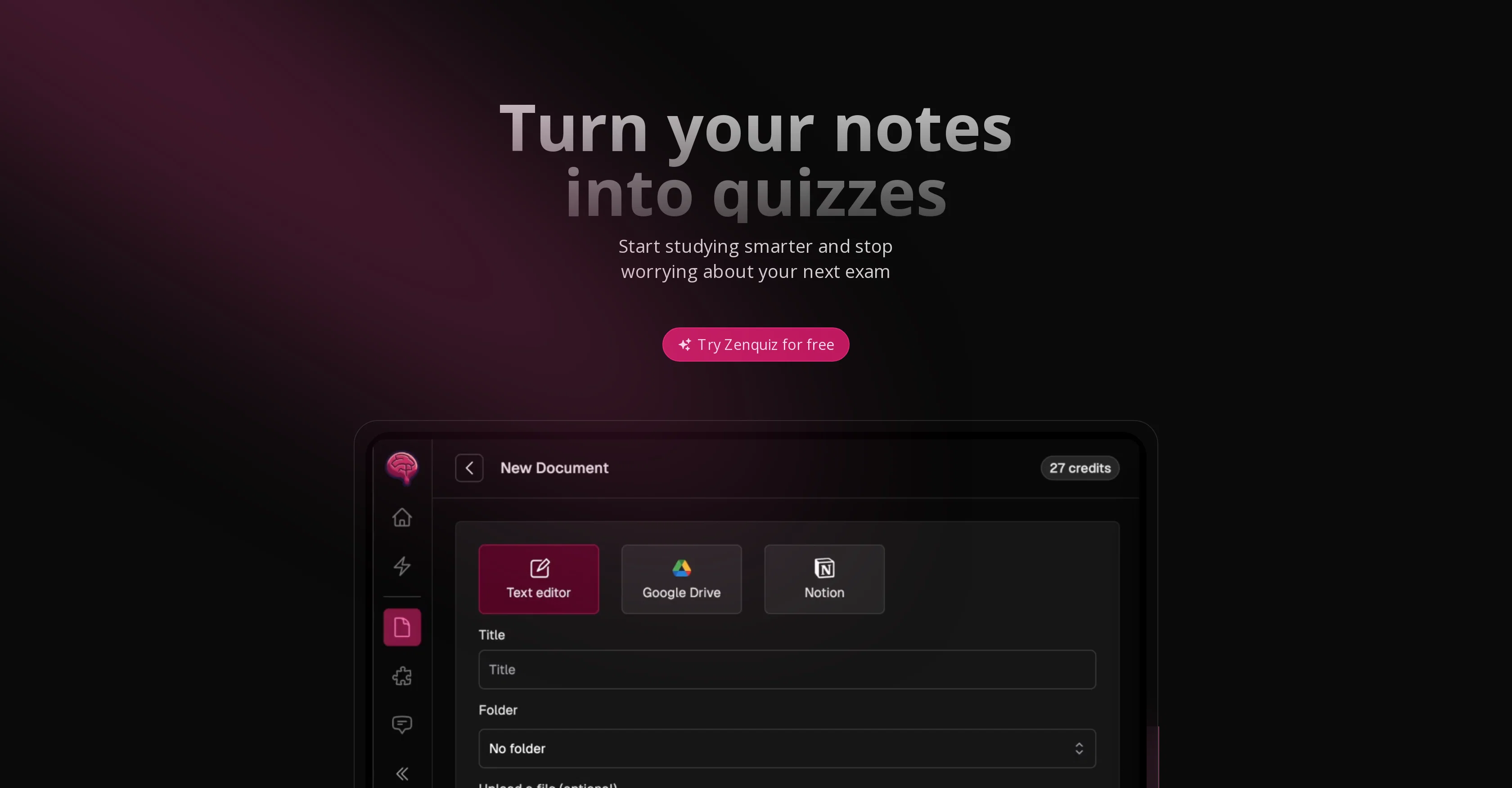 Zenquiz website