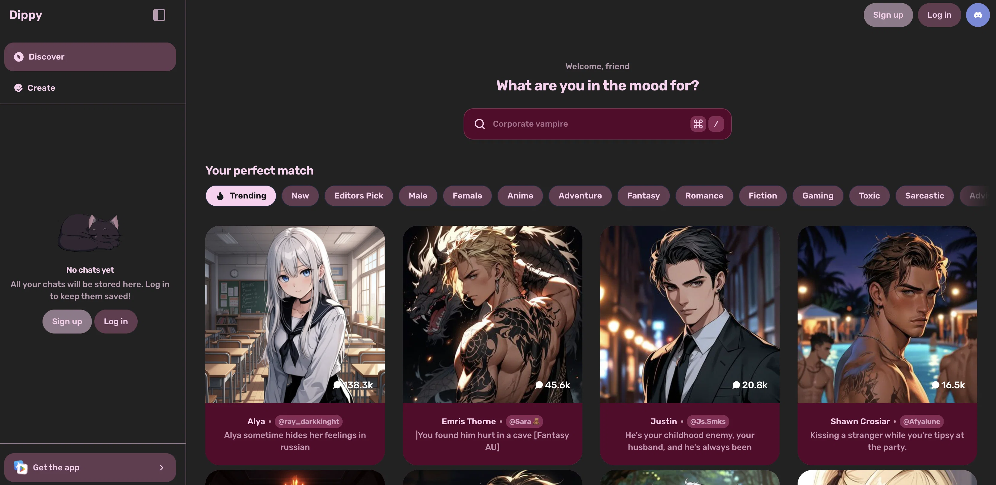 DippyAI website