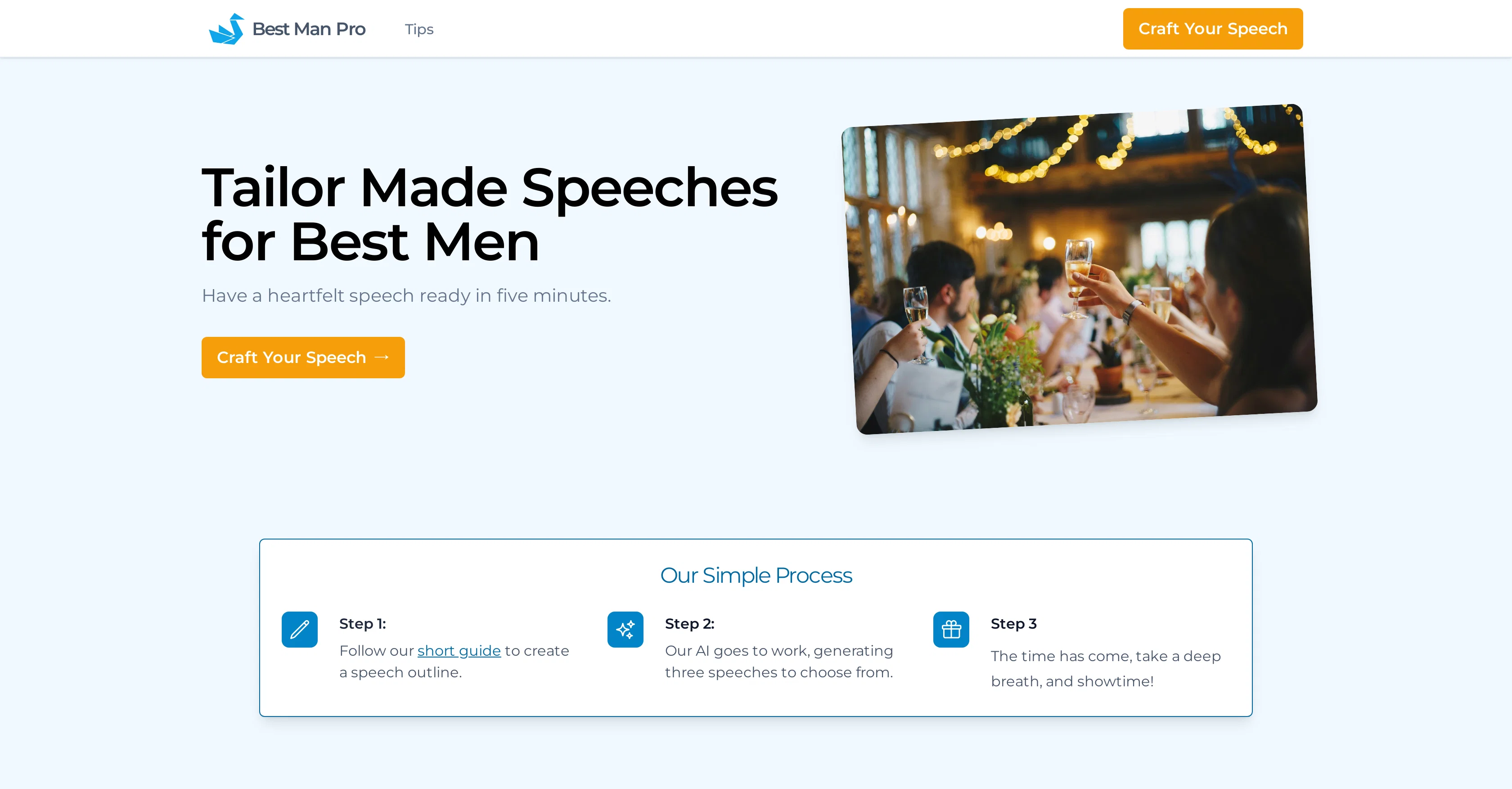 Best Man Pro website