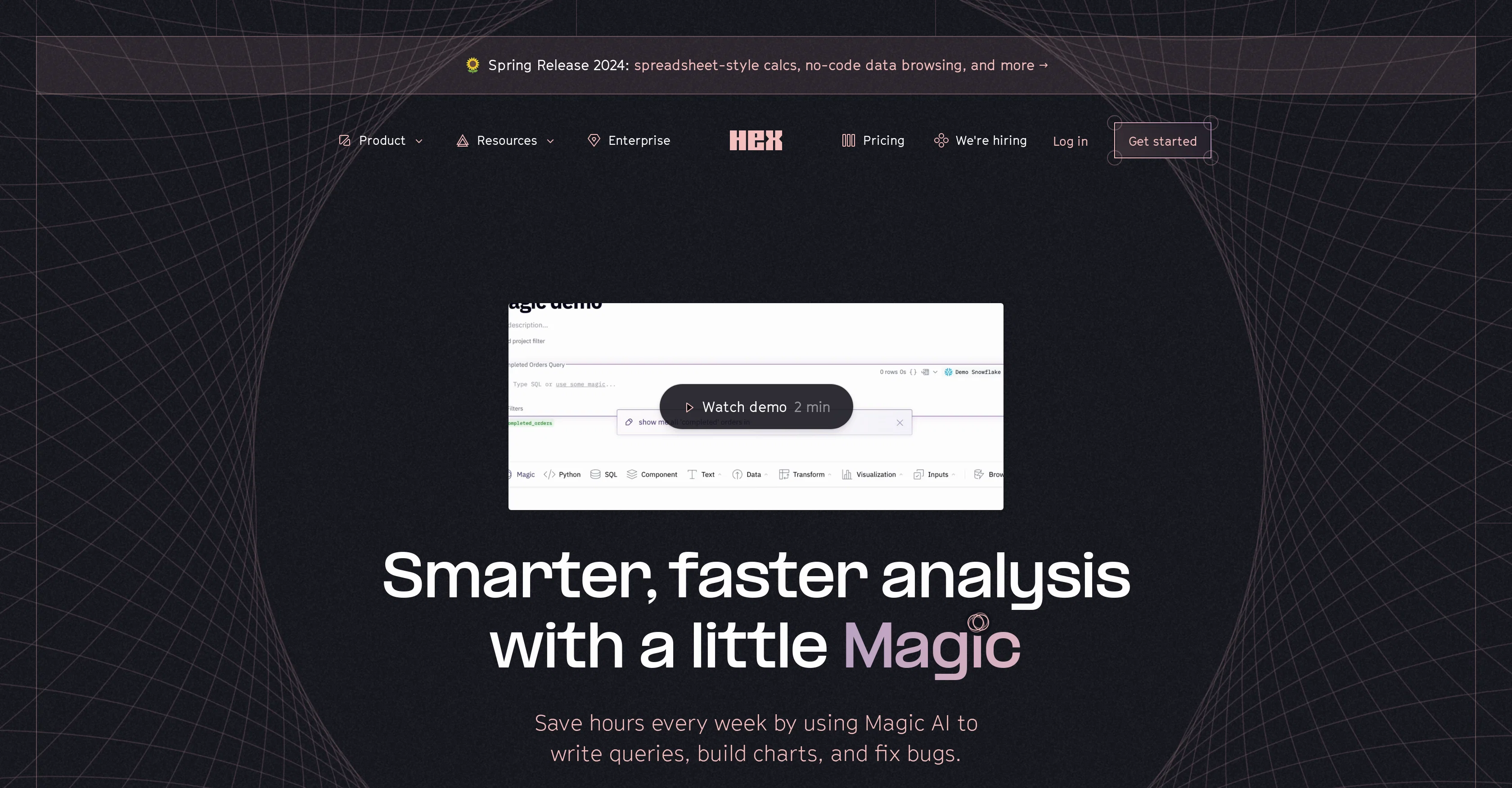 Hex.tech website