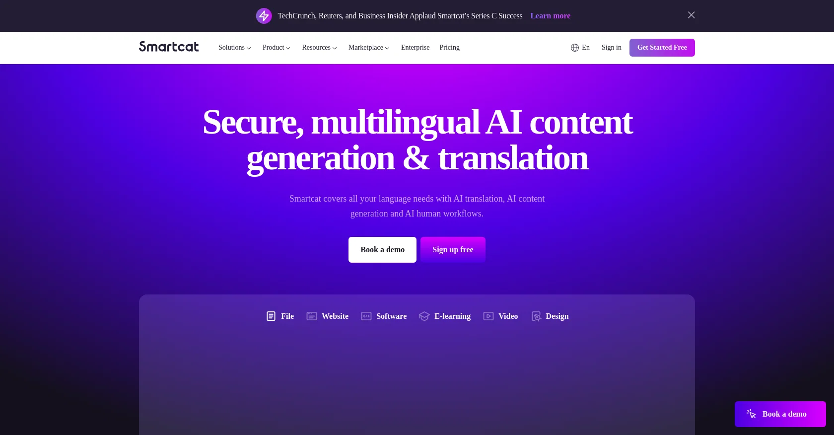 Smartcat website