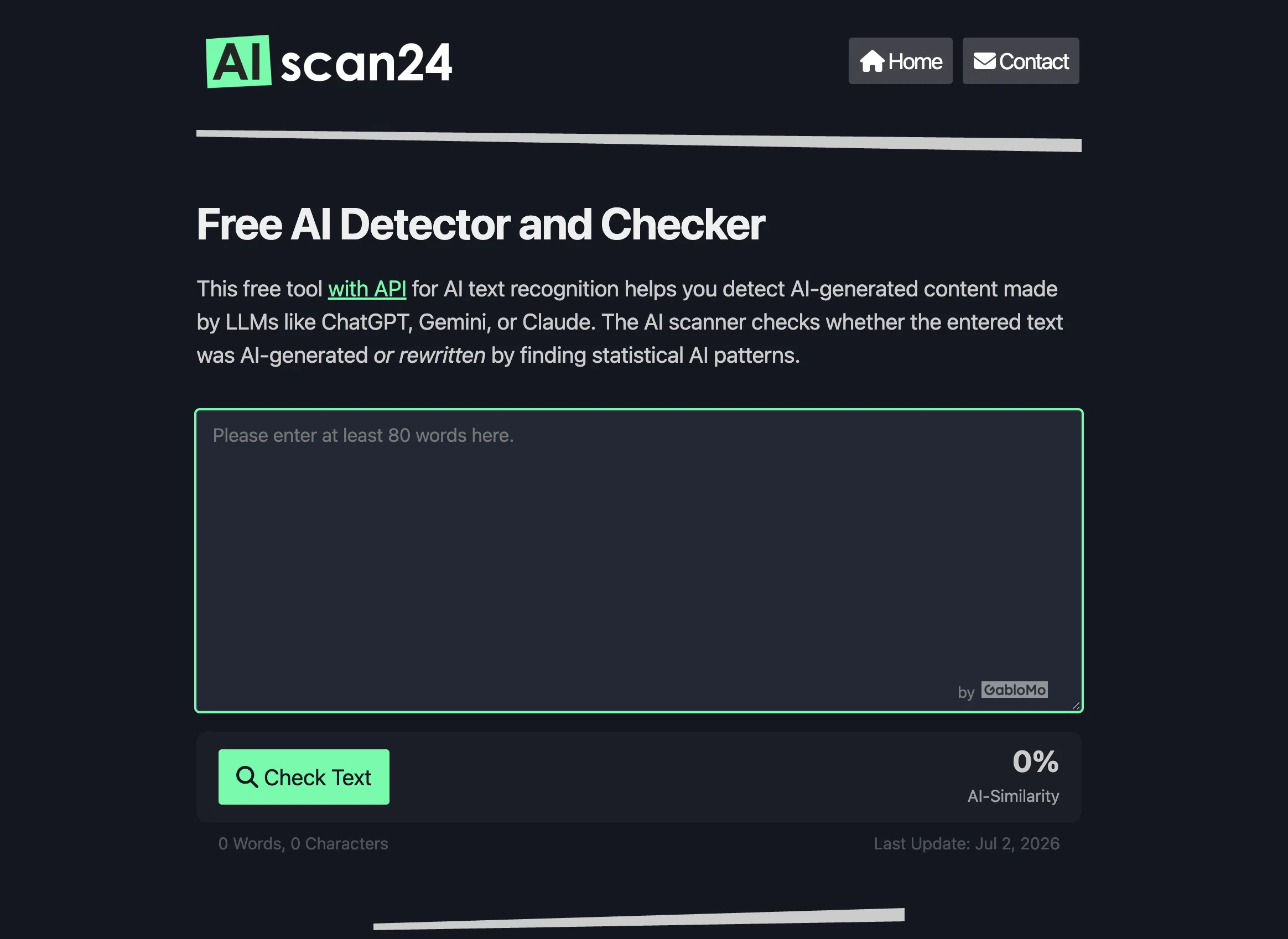AIscan24 website