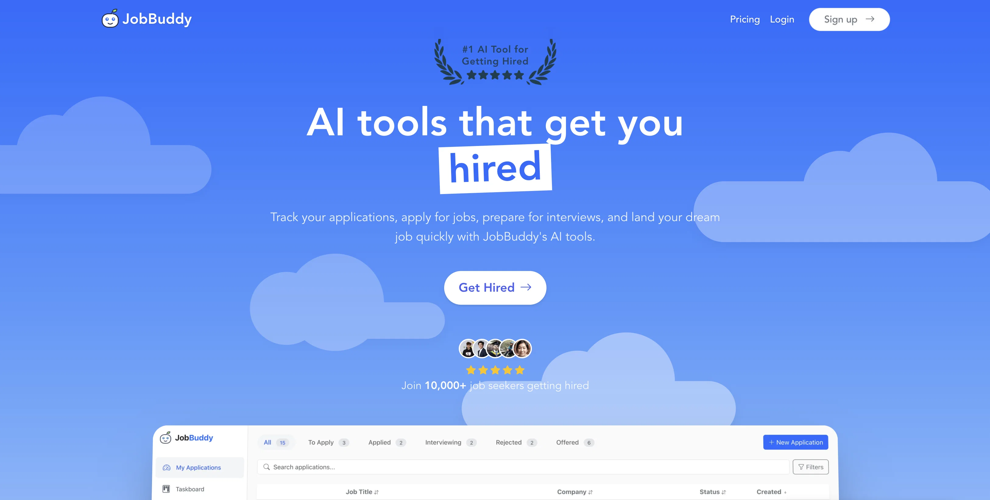 JobBuddy website