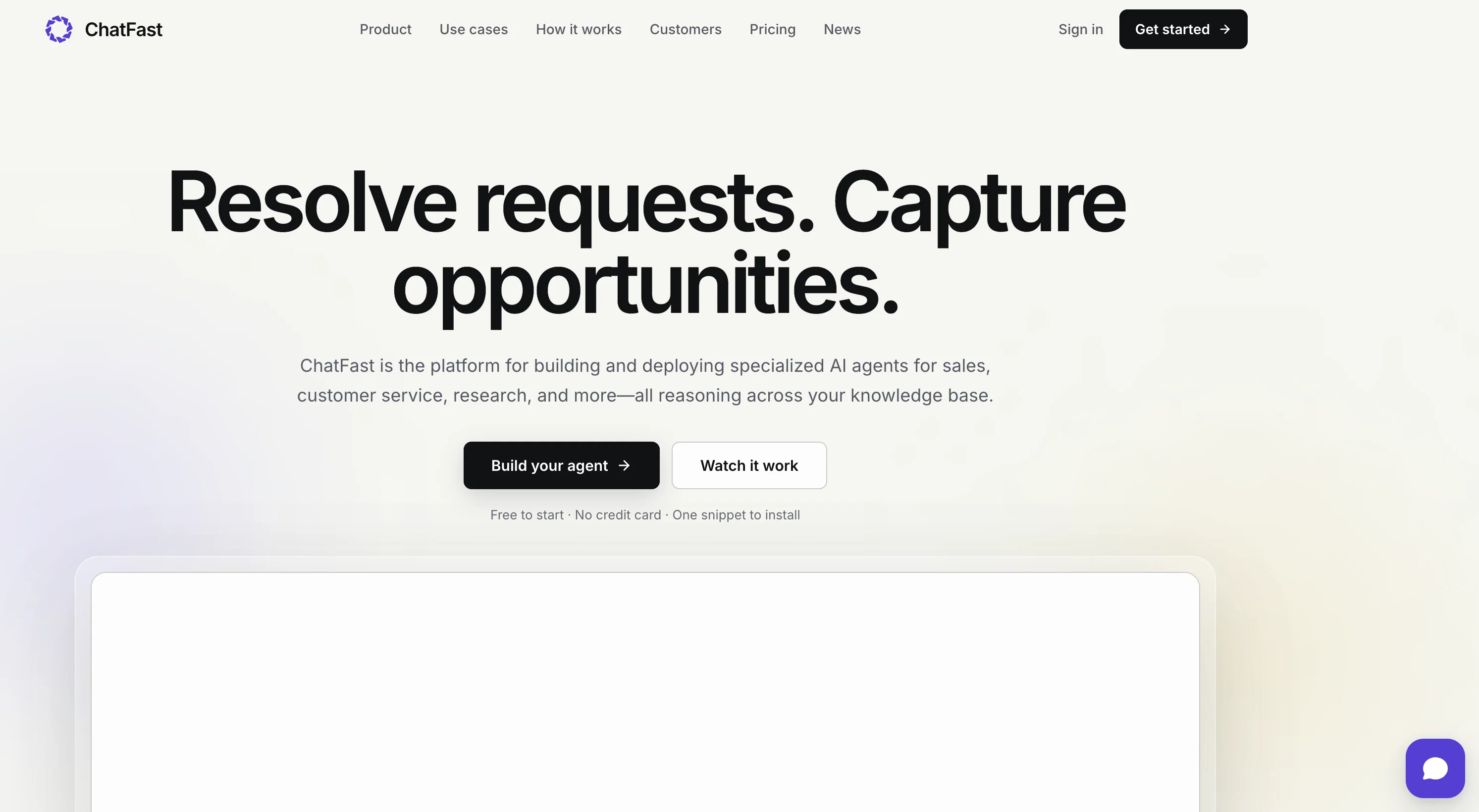 ChatFast website