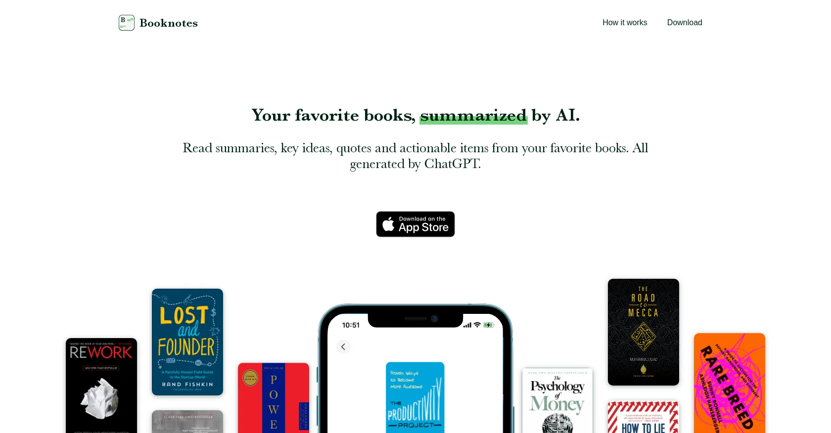Booknotes website