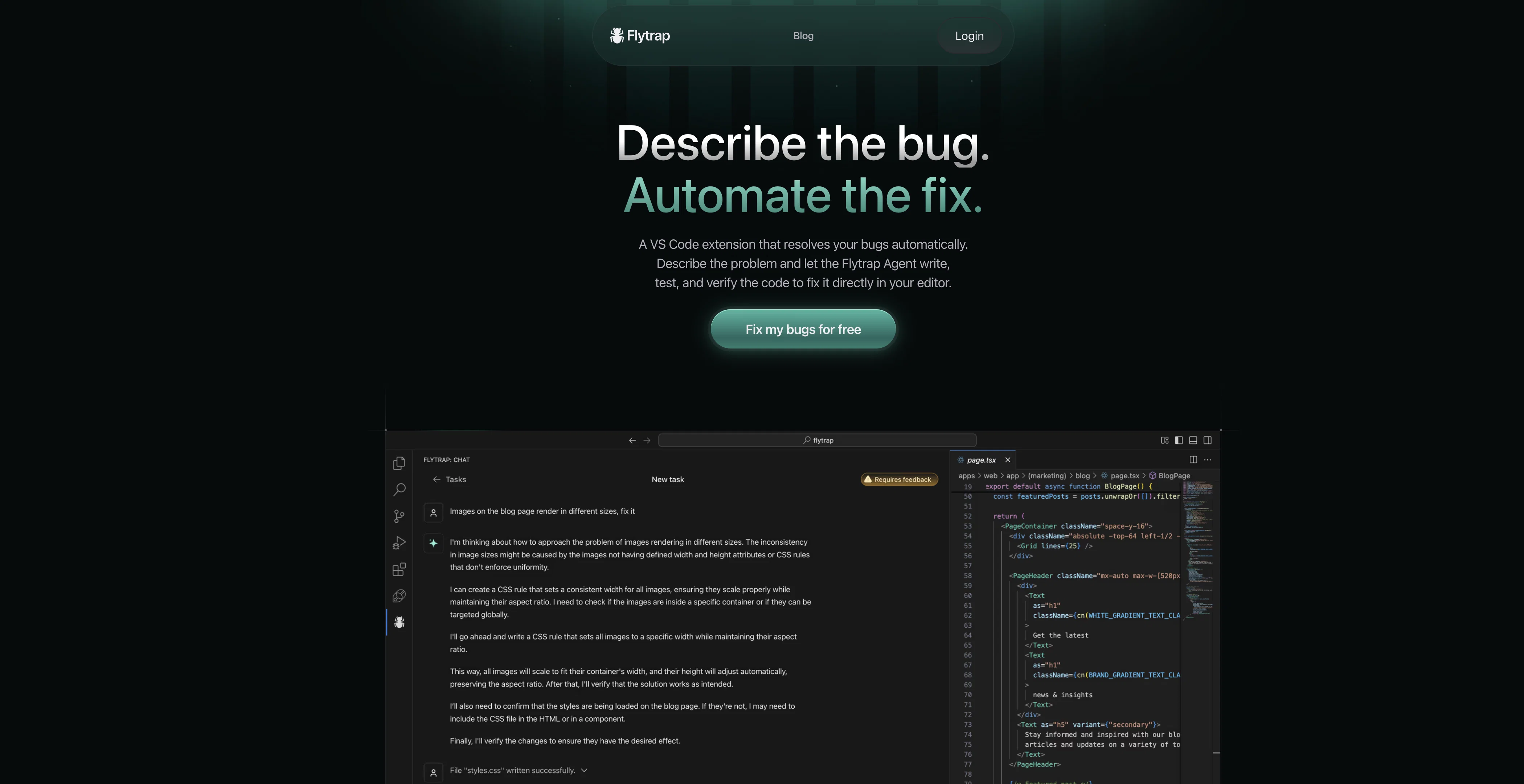 Flytrap AI website