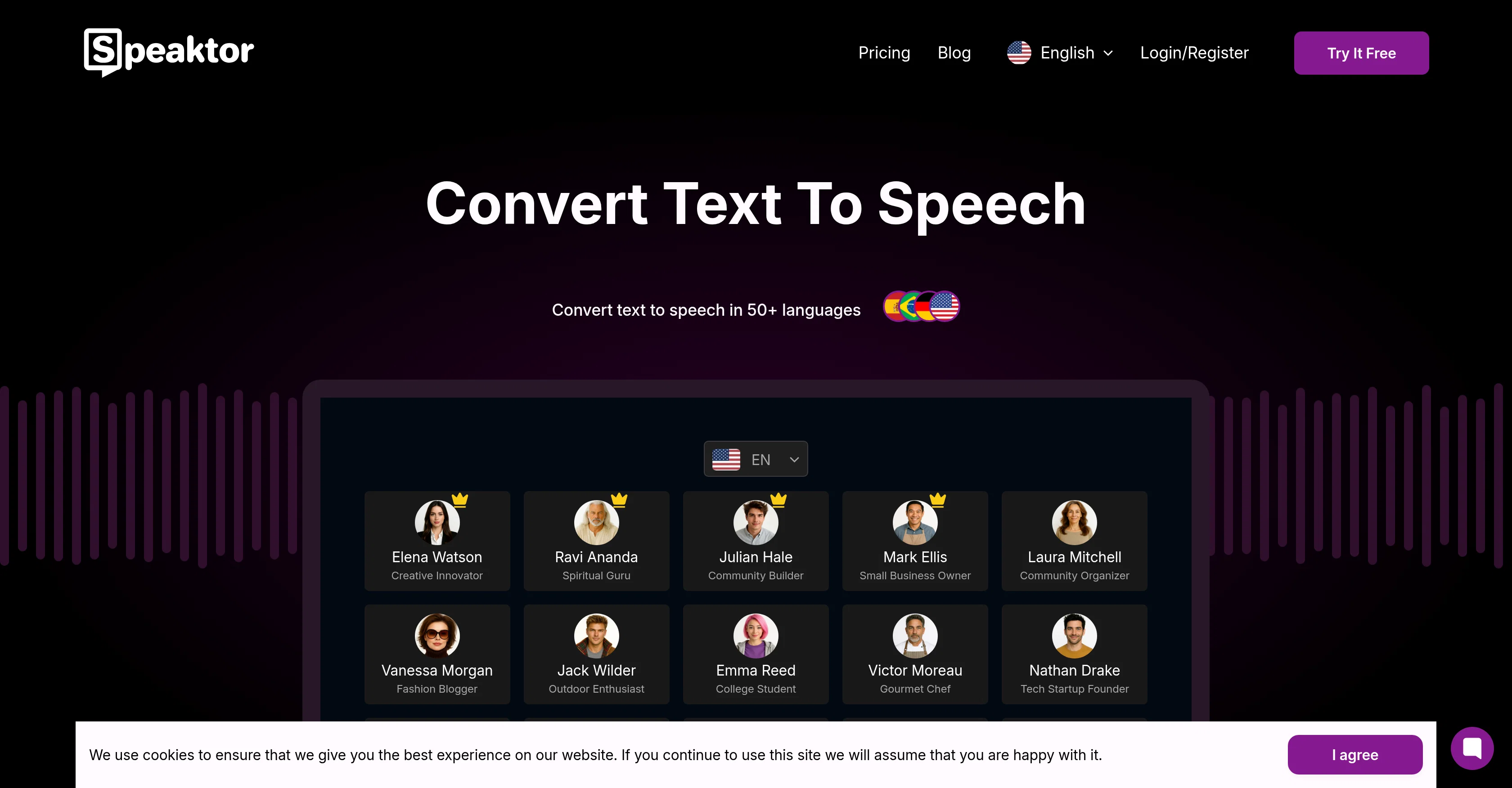 Speaktor website