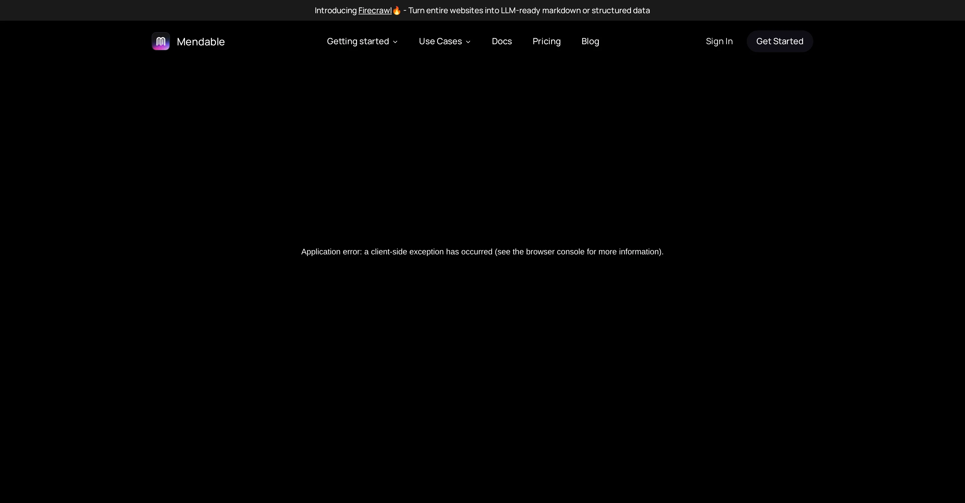 Mendable website