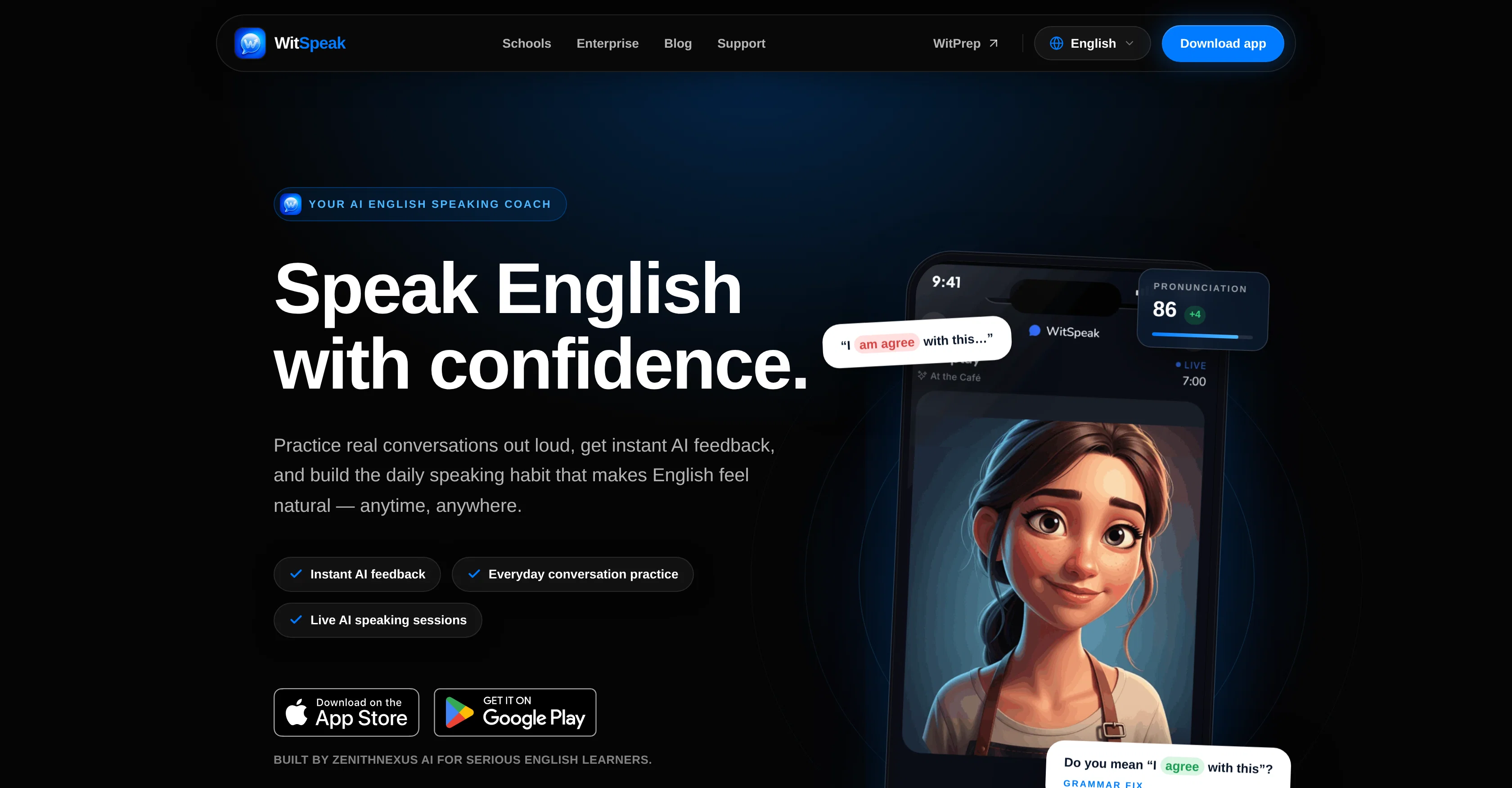 WitSpeak website