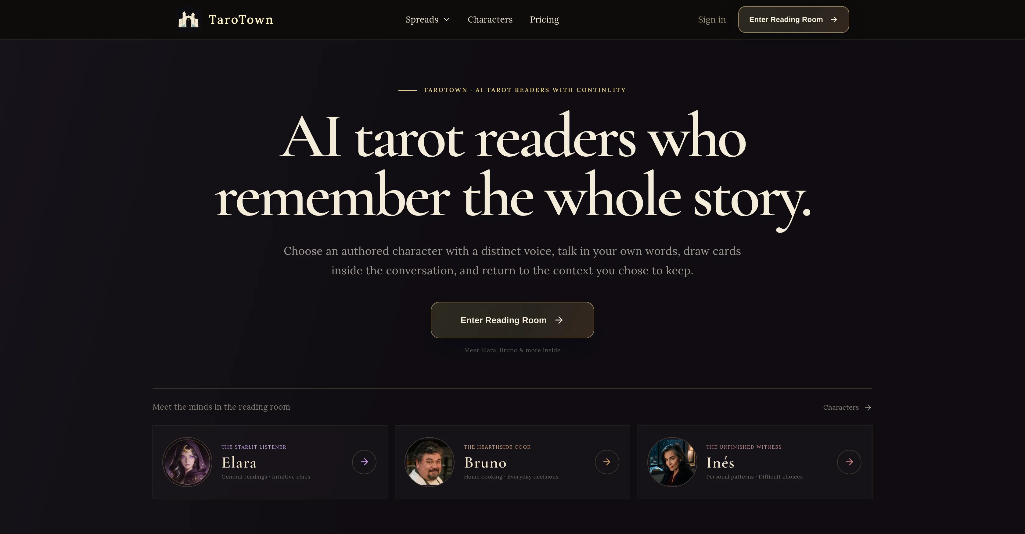 TaroTown website