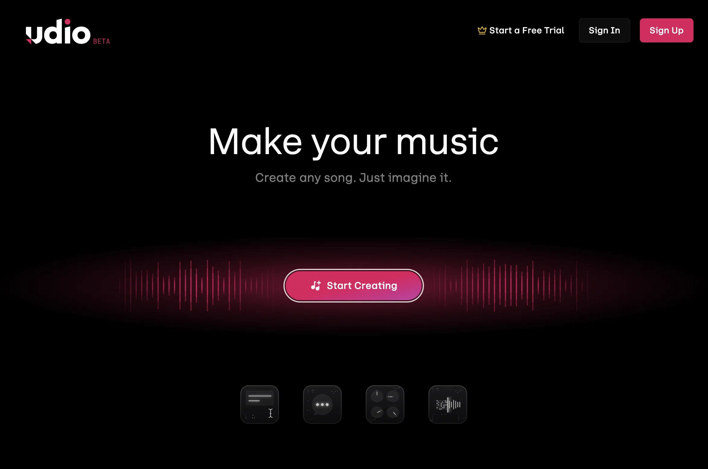 Udio website