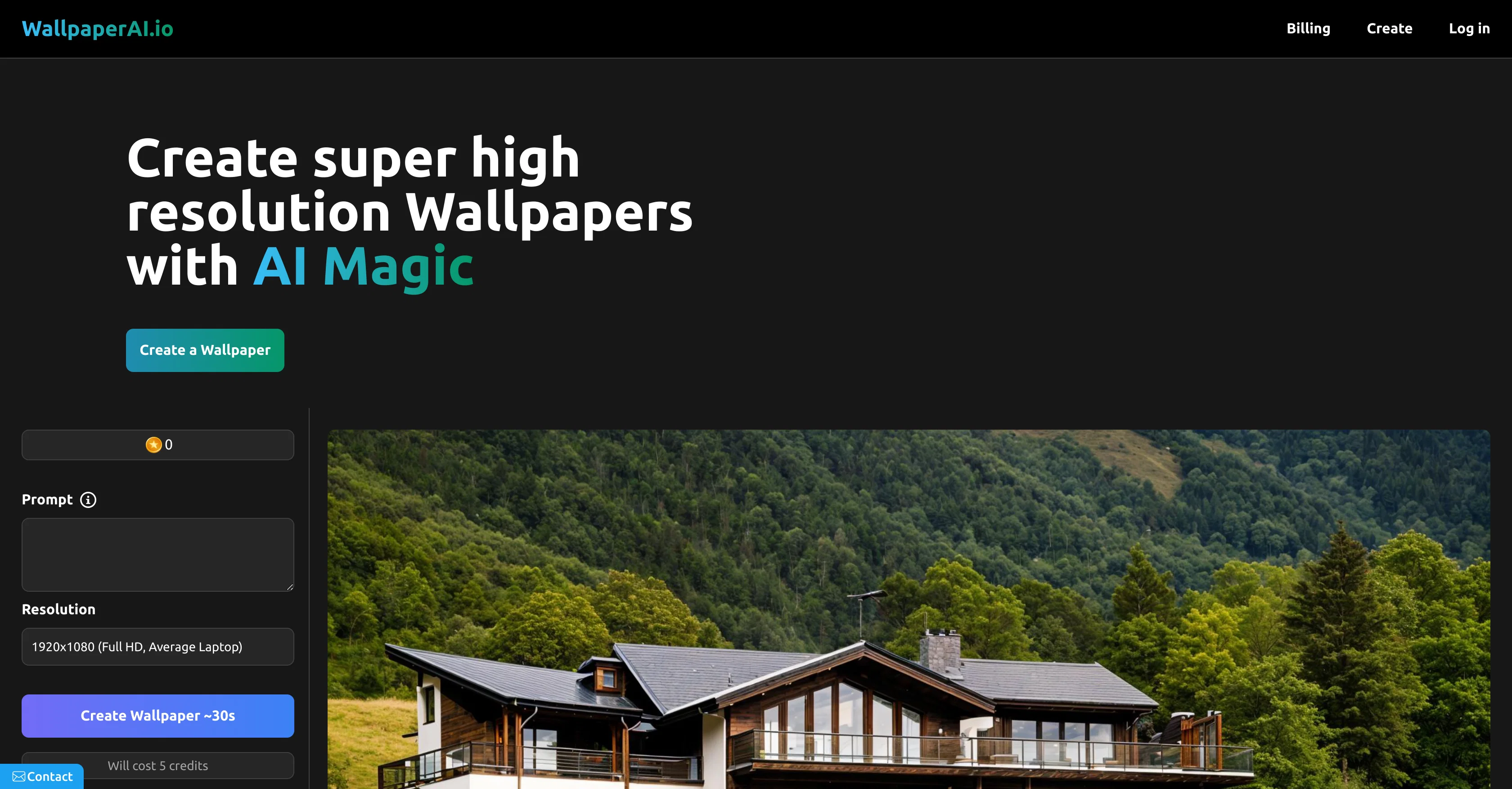 WallpaperAI website