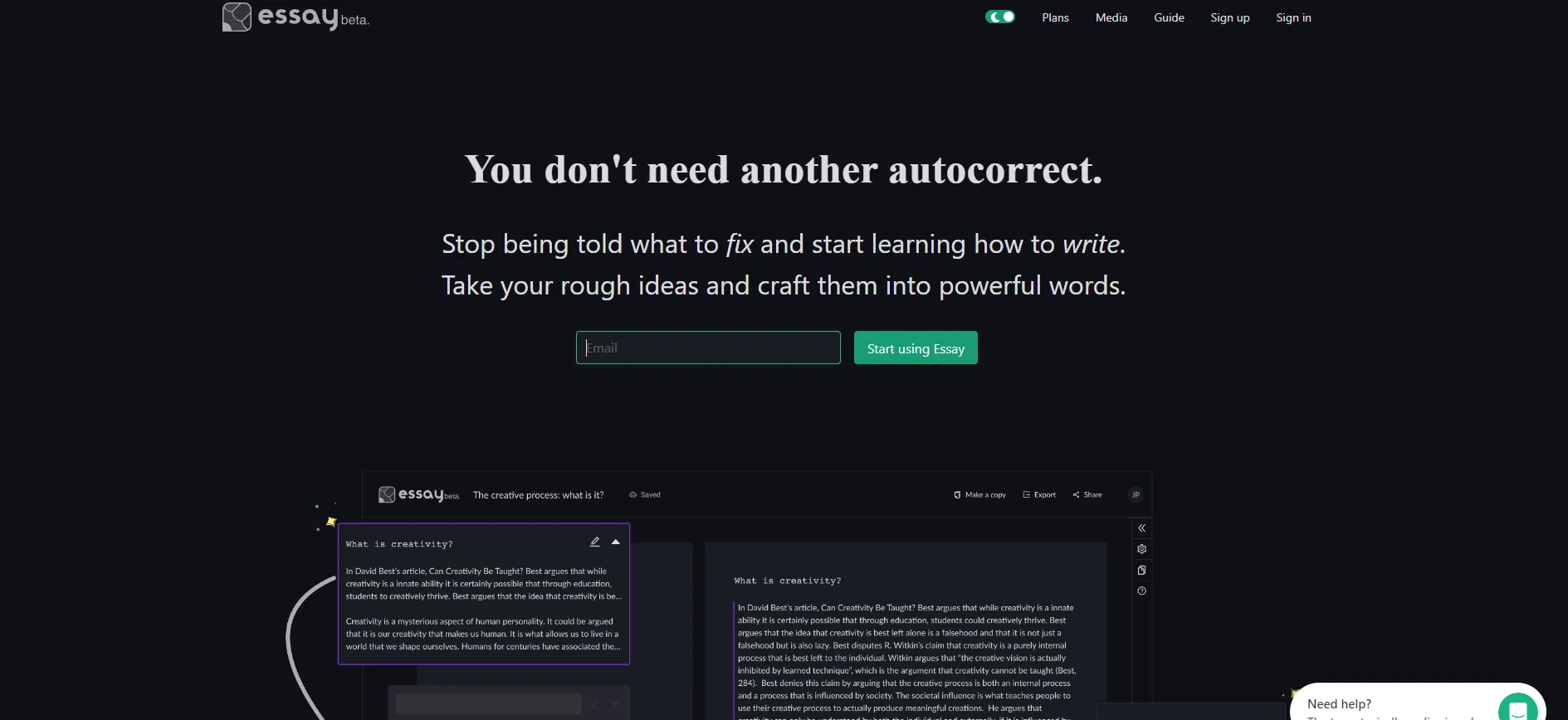 Essay.app website