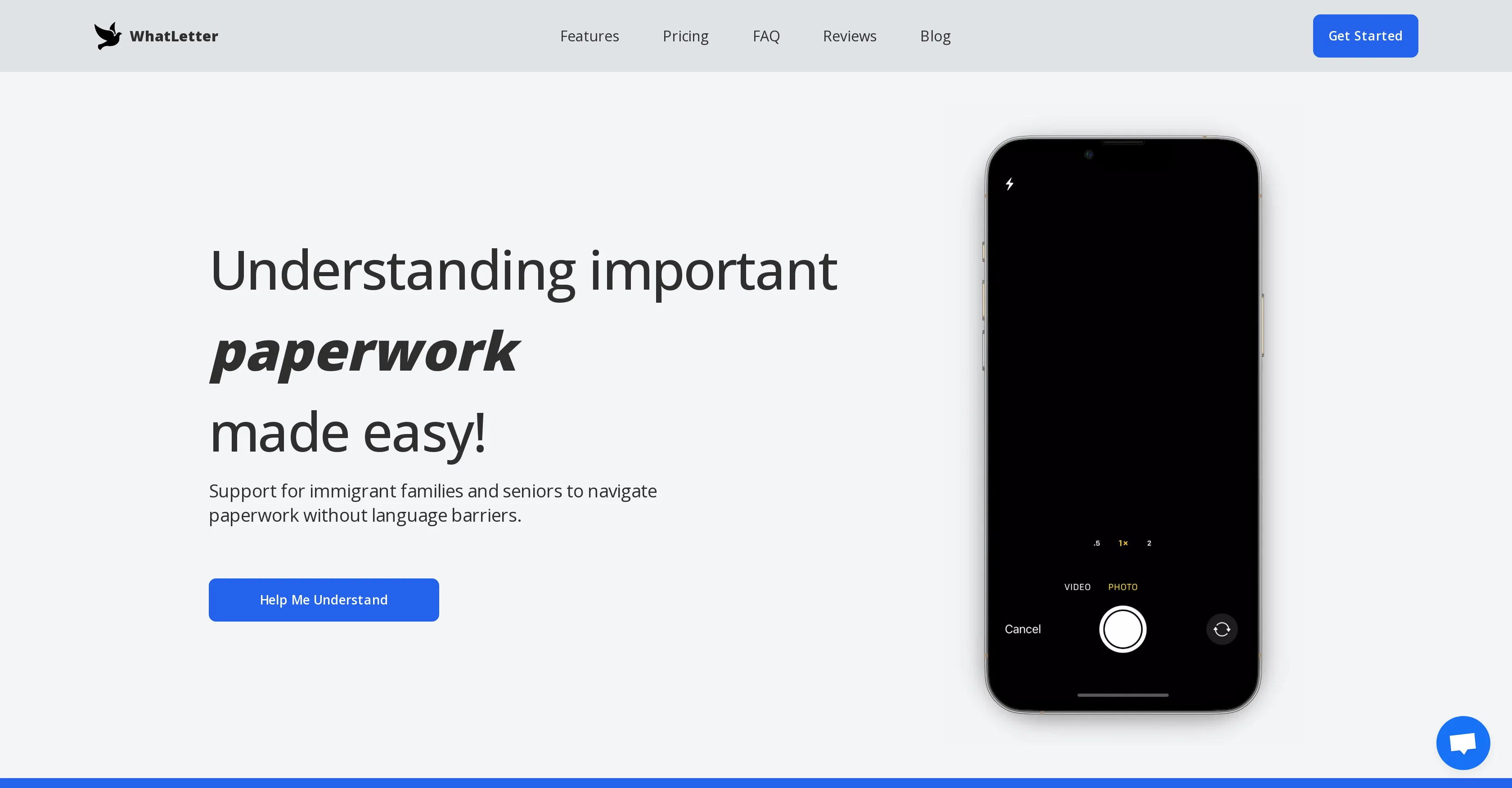 WhatLetter website
